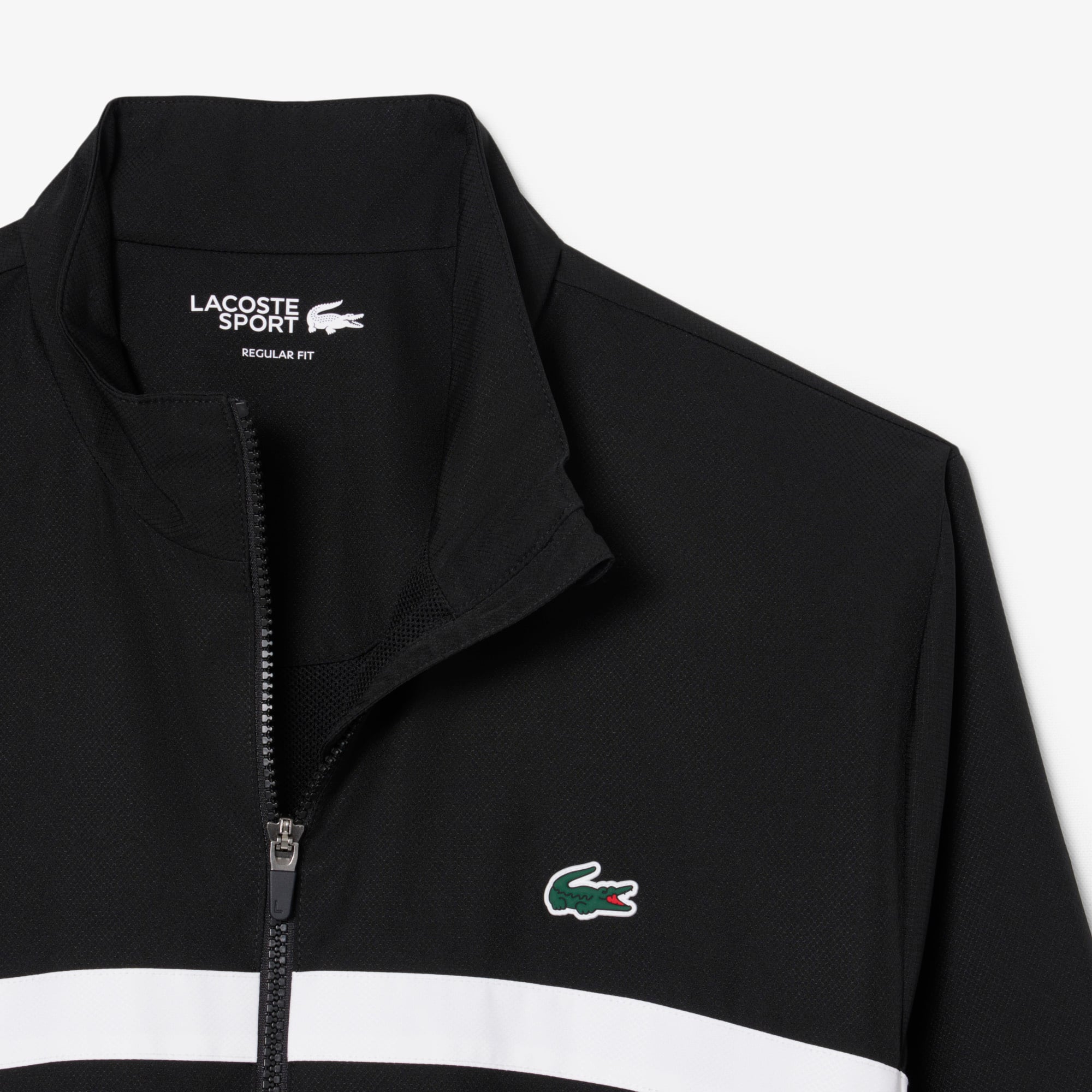 Lacoste Erkek Regular Fit Renk Bloklu Siyah Eşofman Takımı görsel 8