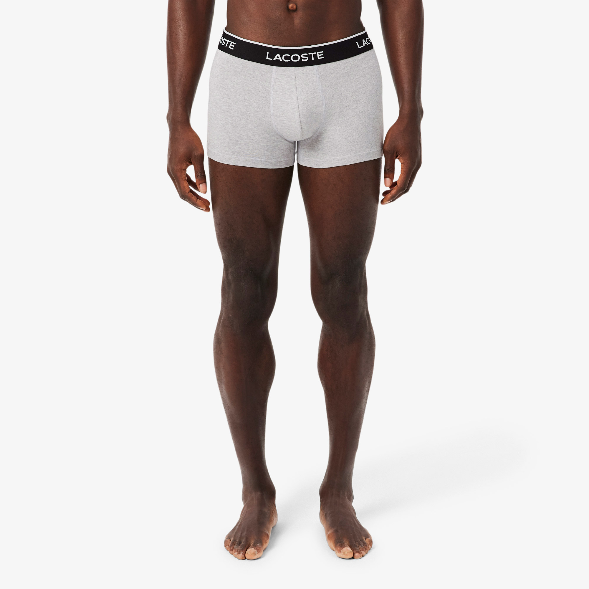 Lacoste Erkek 3'lü Gri Boxer görsel 2