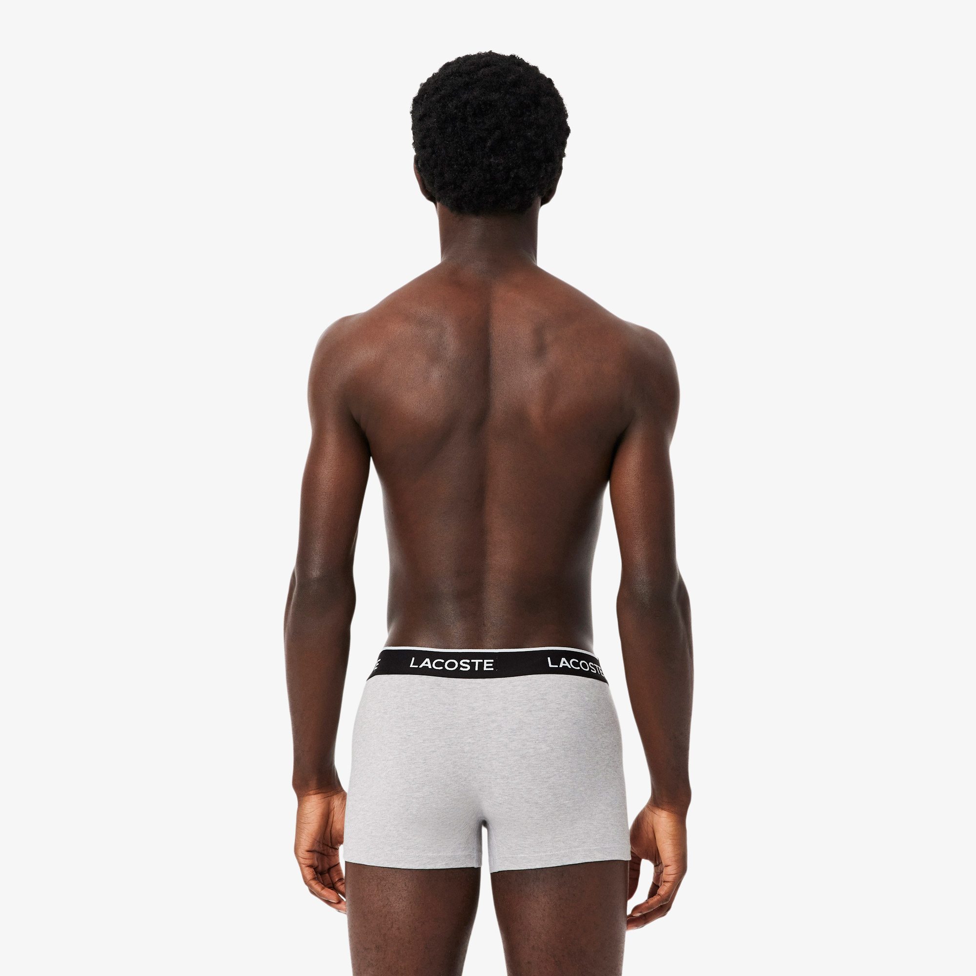 Lacoste Erkek 3'lü Gri Boxer görsel 3