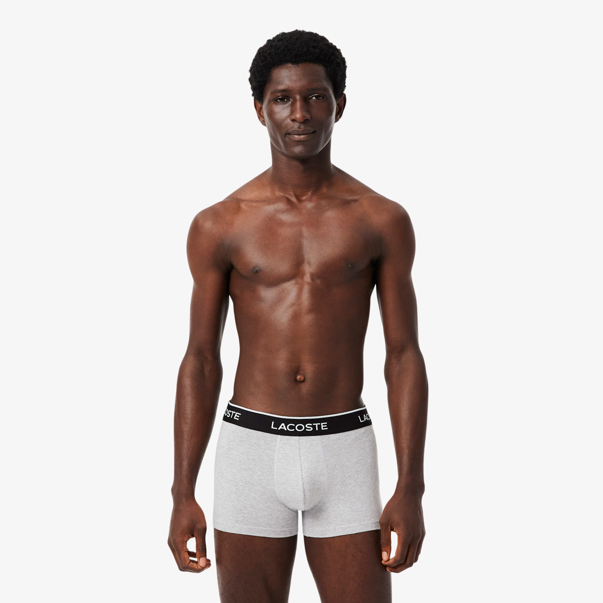 Lacoste Erkek 3'lü Gri Boxer