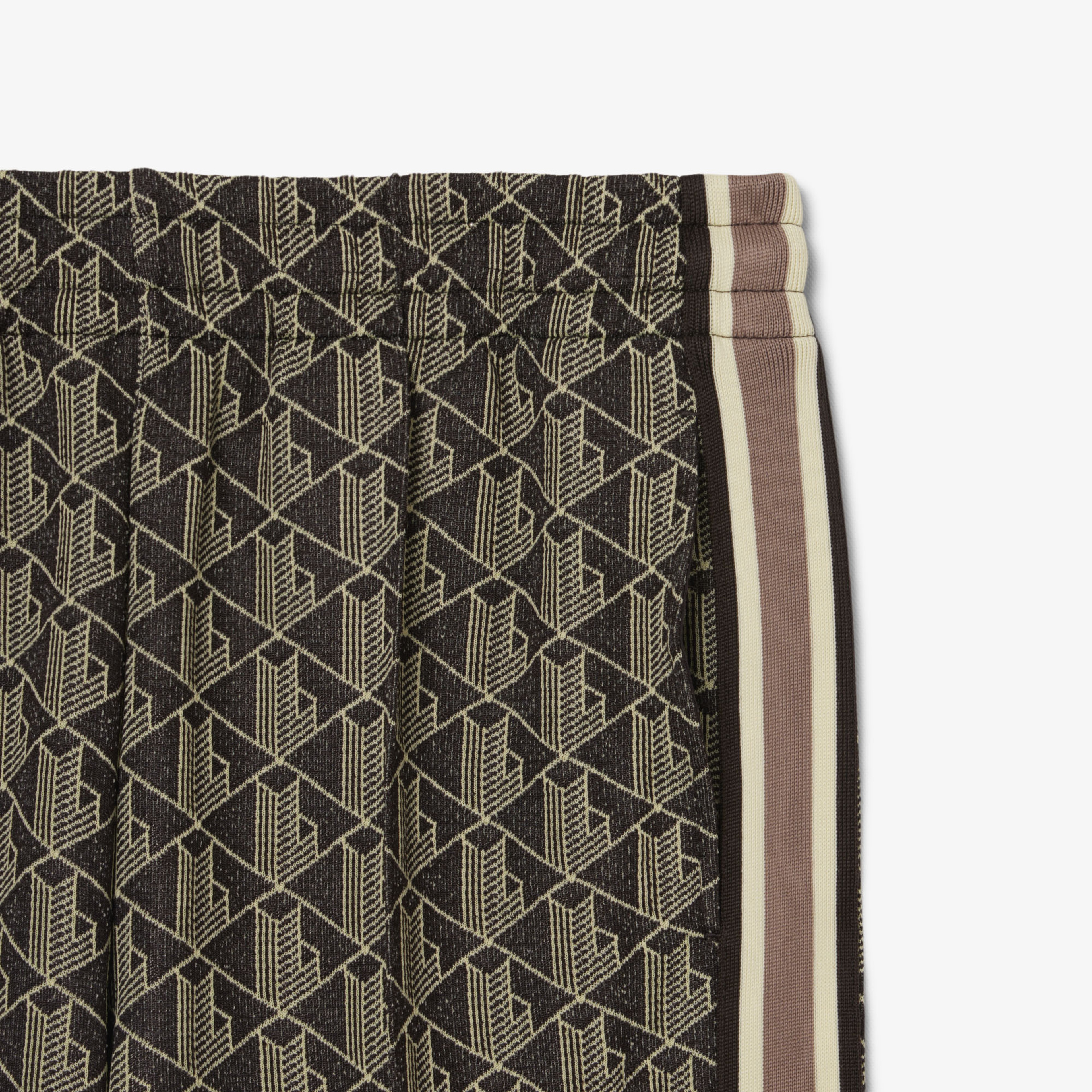 Kadın Flare Fit Monogram Kahverengi Eşofman Altı