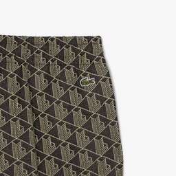 Kadın Flare Fit Monogram Kahverengi Eşofman Altı Kahverengi