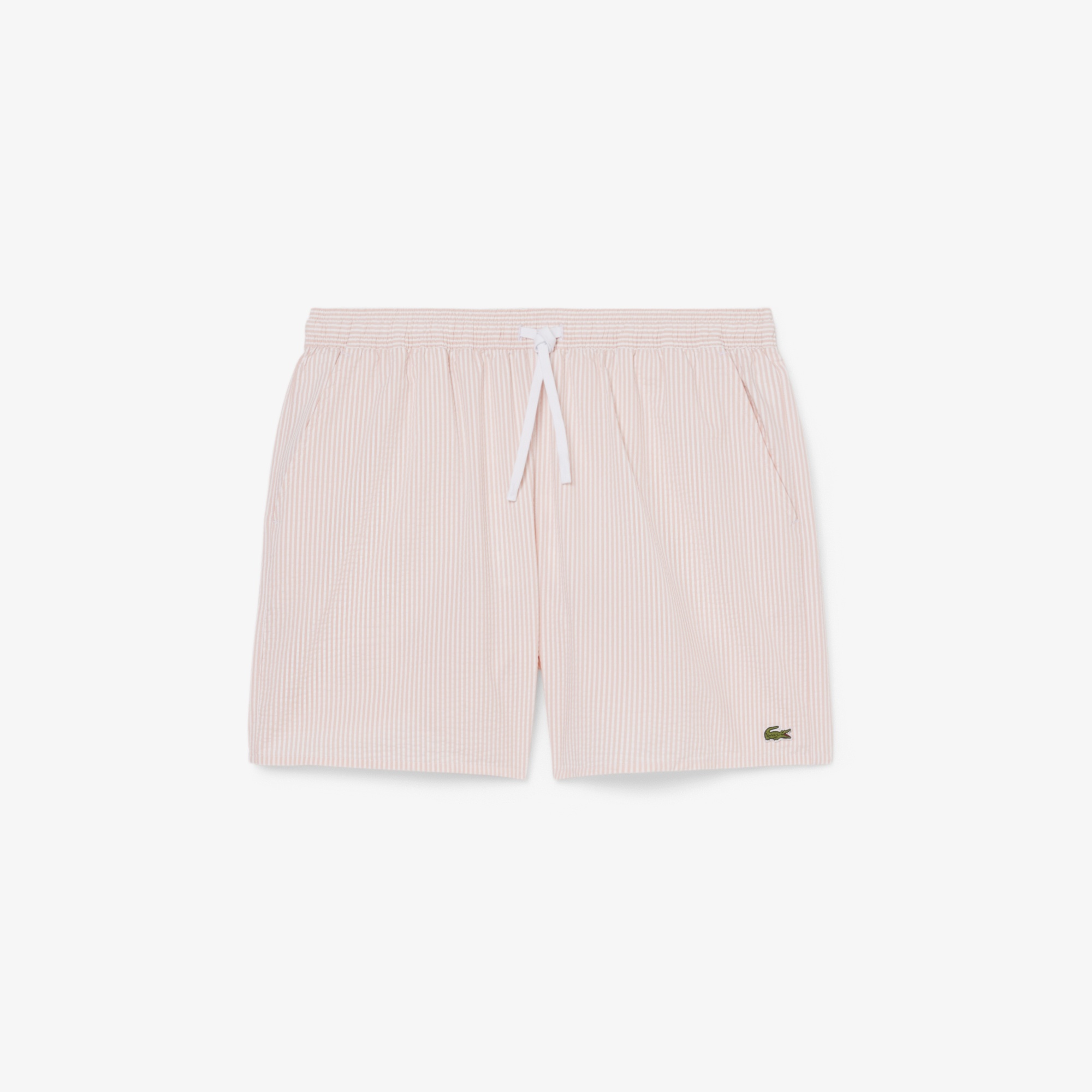 Erkek Çizgili Pembe Deniz Şortu
