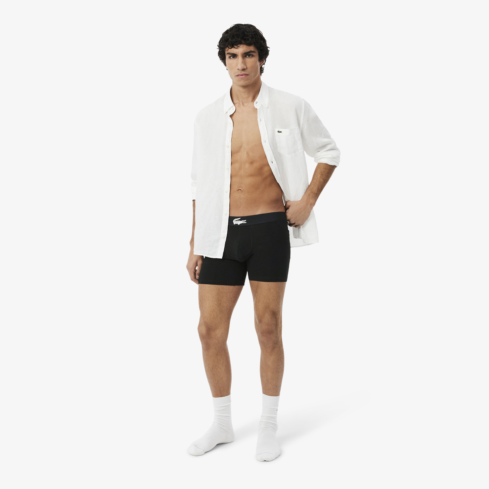 Lacoste Erkek Siyah Boxer görsel 6