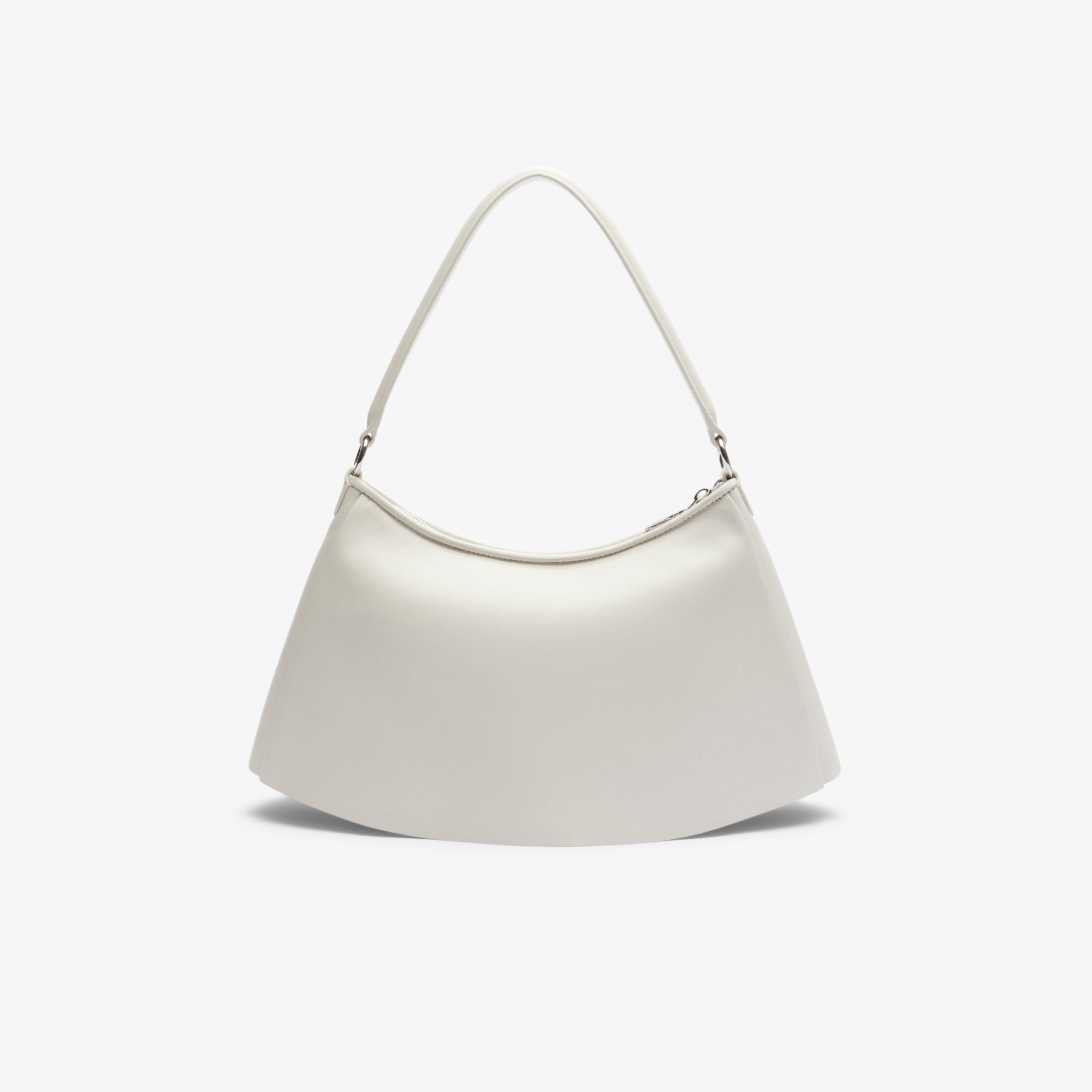 Lenglen Kadın Deri Beyaz Omuz Çantası