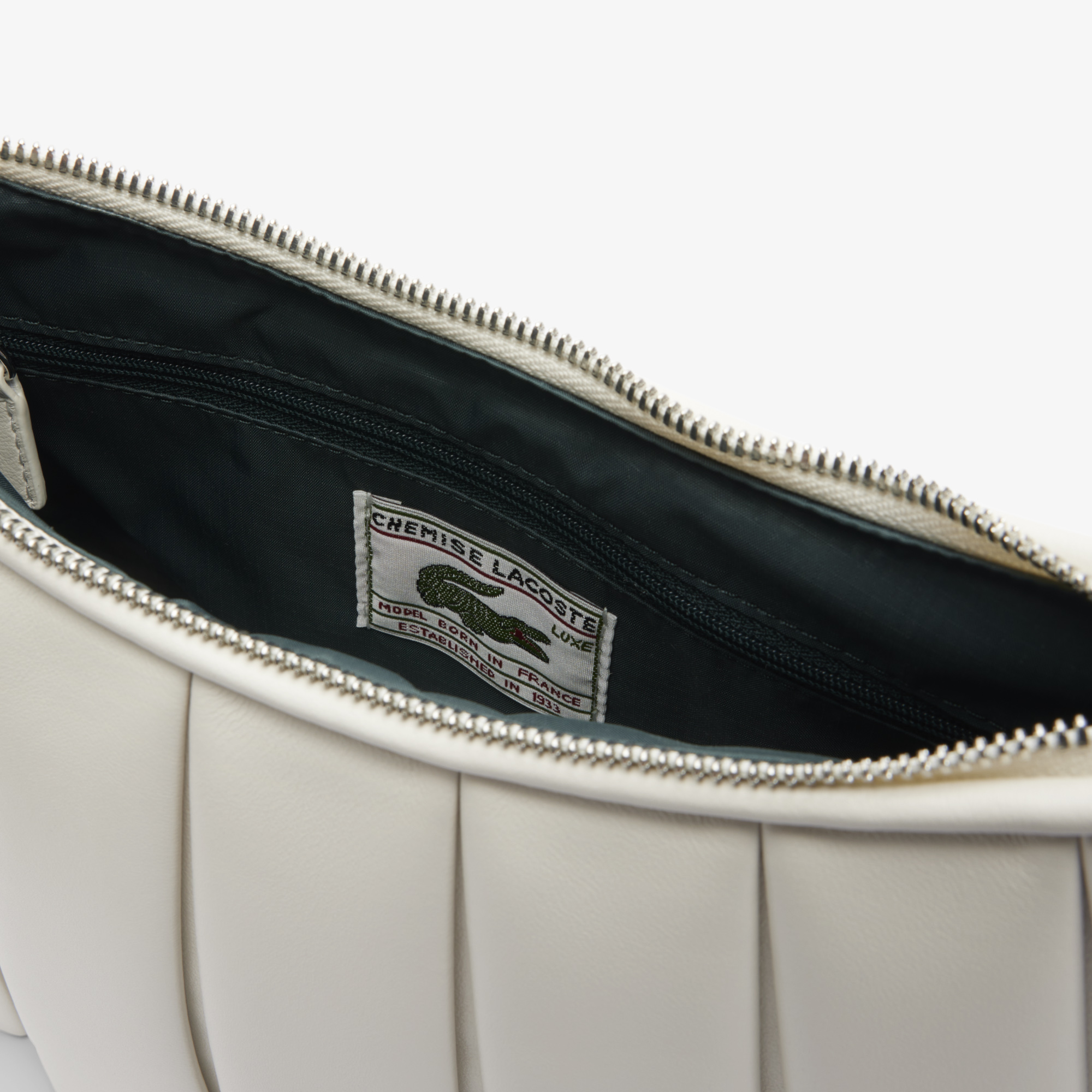 Lacoste Medium Lenglen Kadın Deri Beyaz Omuz Çantası görsel 4