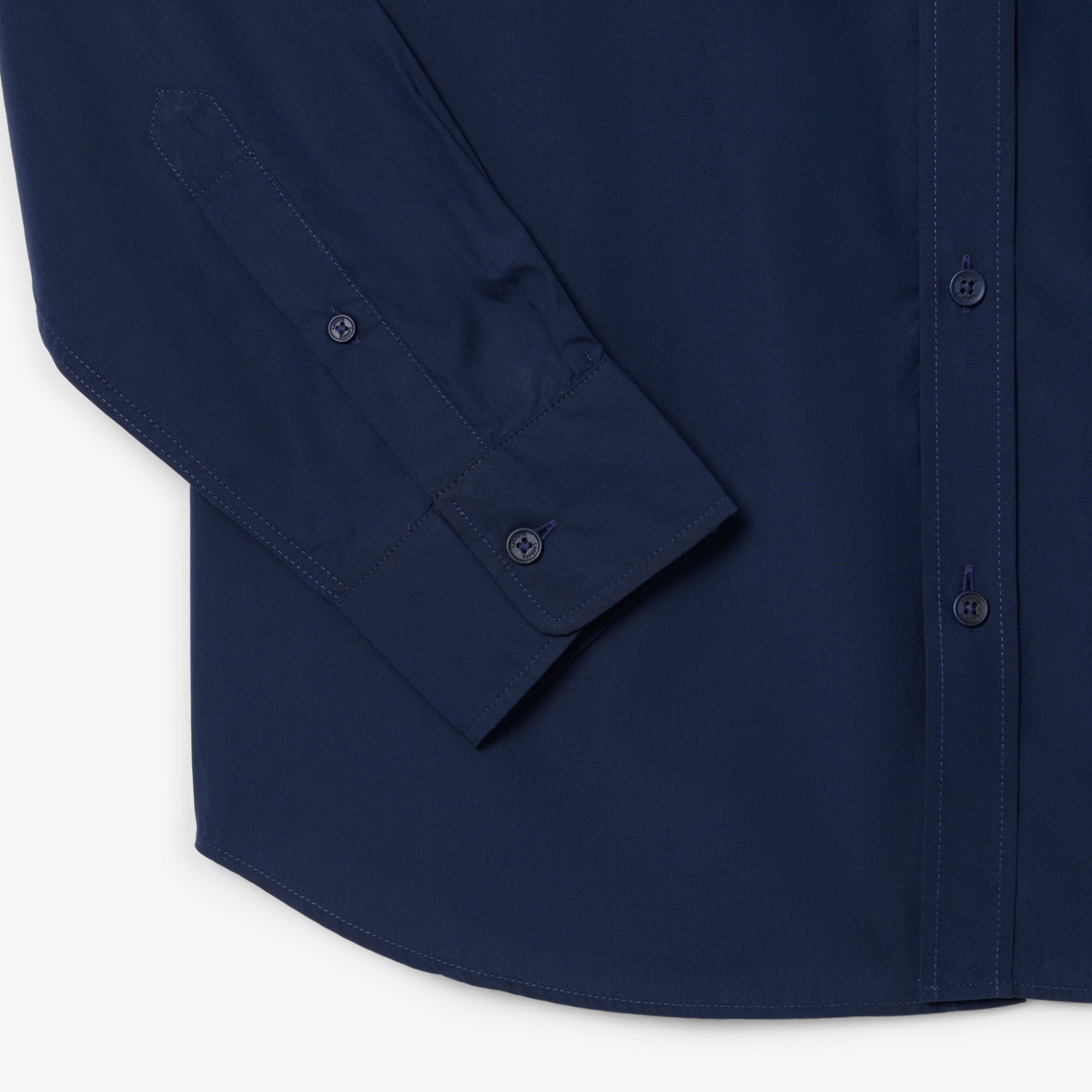 Lacoste Erkek Regular Fit Düğmeli Yaka Lacivert Gömlek görsel 7