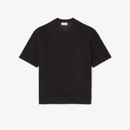 Erkek Relaxed Fit Kısa Kollu Polo Yaka Kahverengi Triko Kahverengi