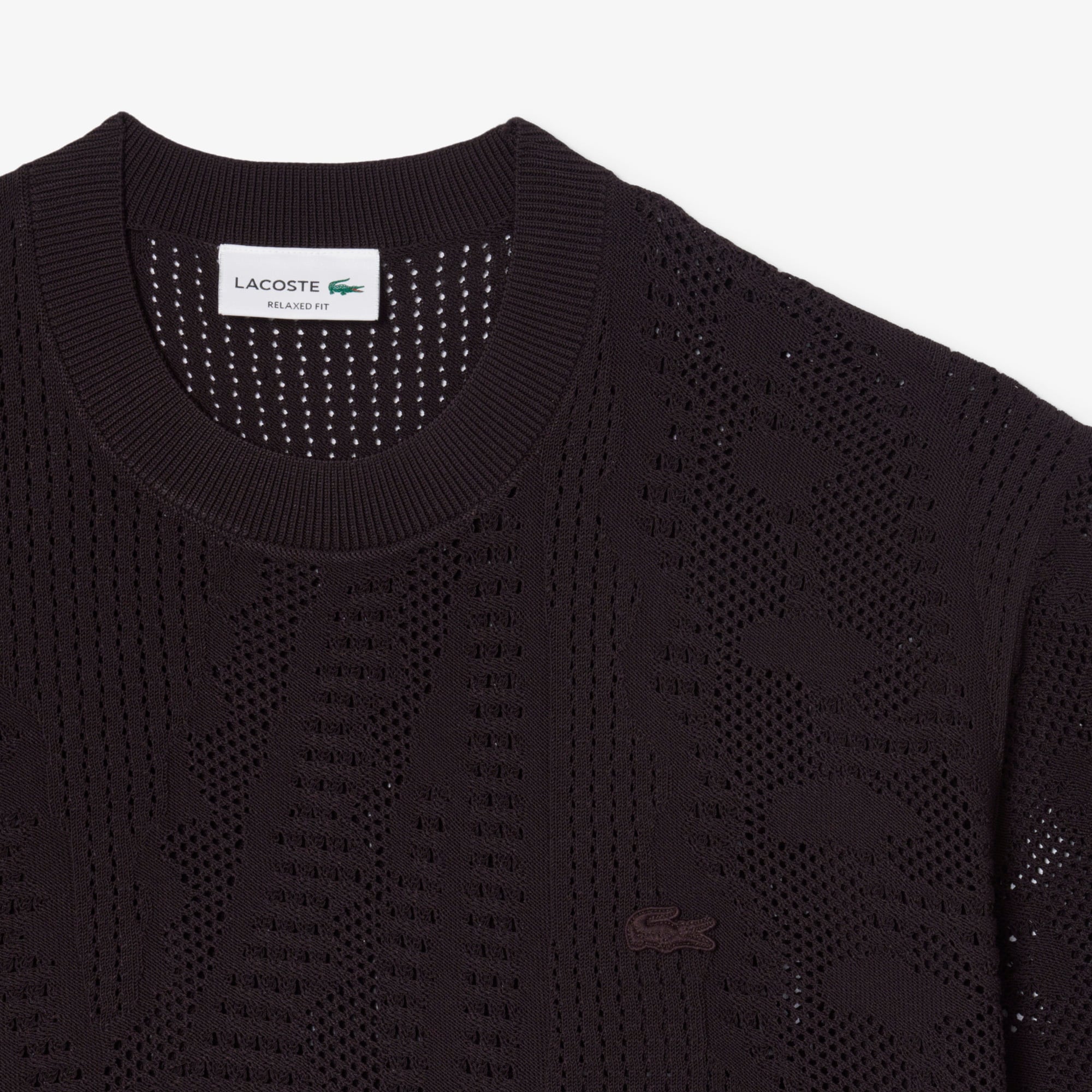Lacoste Erkek Relaxed Fit Kısa Kollu Polo Yaka Kahverengi Triko görsel 6
