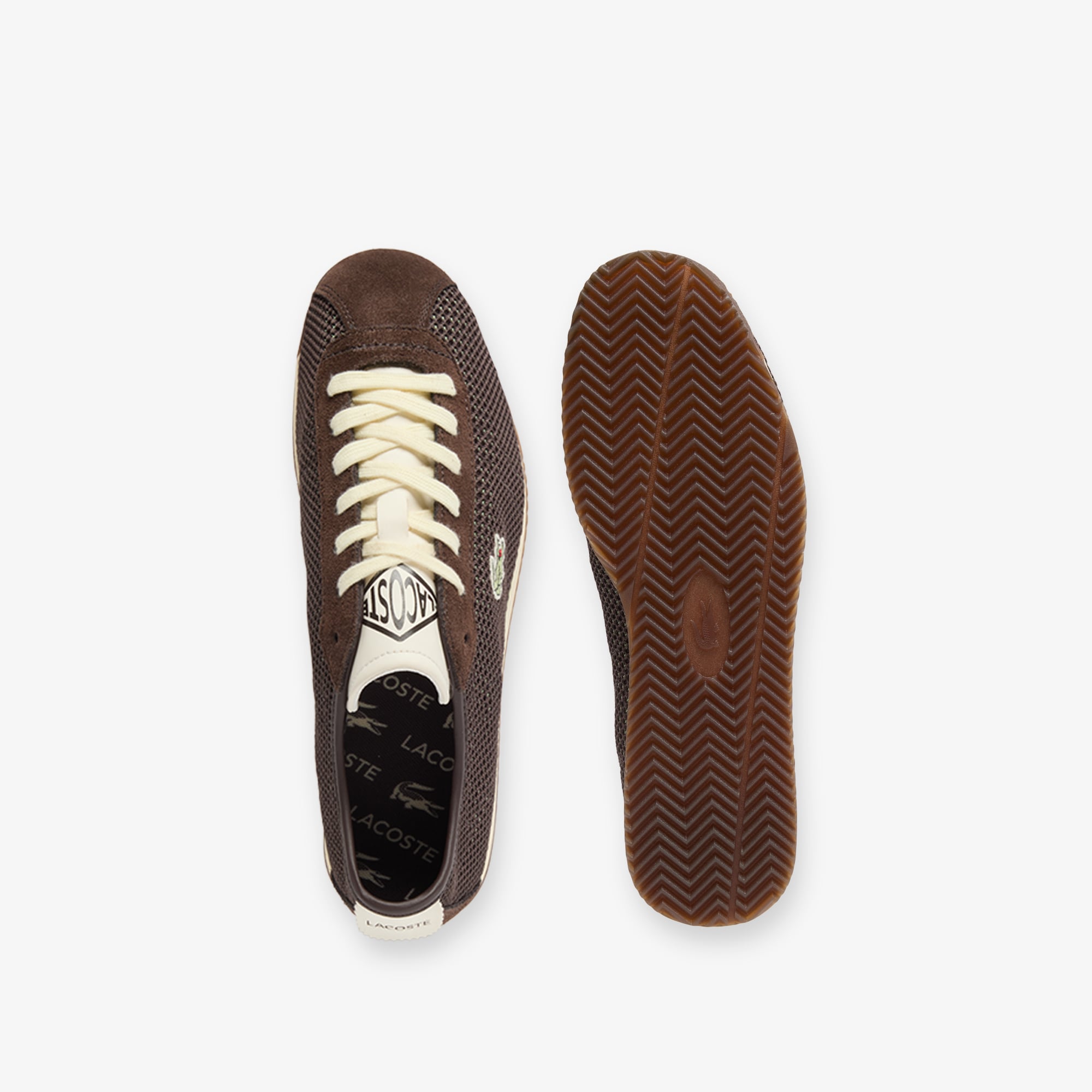 Lacoste Club-Low Erkek Koyu Kahverengi Sneaker görsel 5