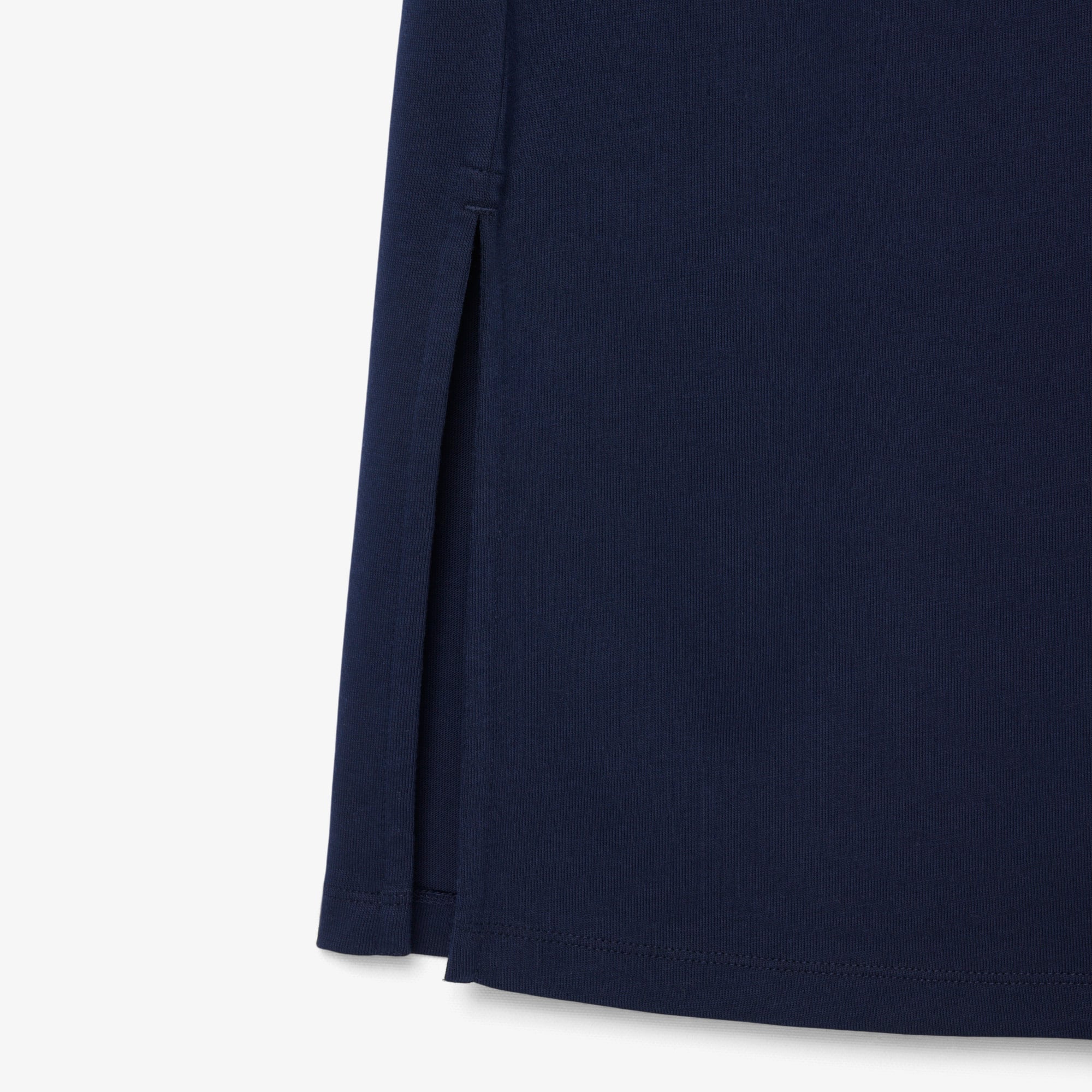 Lacoste Kadın Slim Fit Kısa Kollu Bisiklet Yaka Organik Pamuk Lacivert Elbise görsel 6