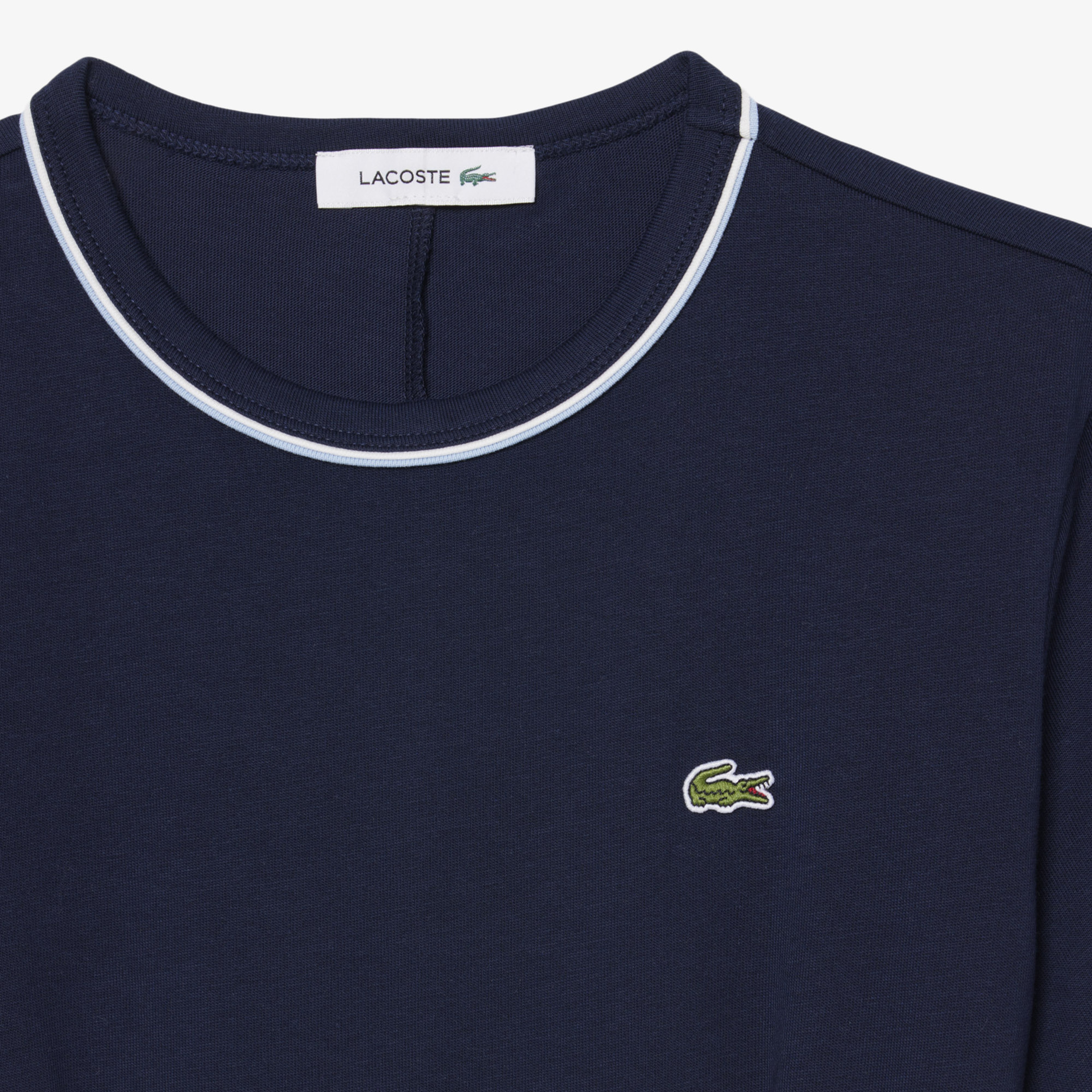 Kadın Slim Fit Kısa Kollu Bisiklet Yaka Organik Pamuk Lacivert Elbise
