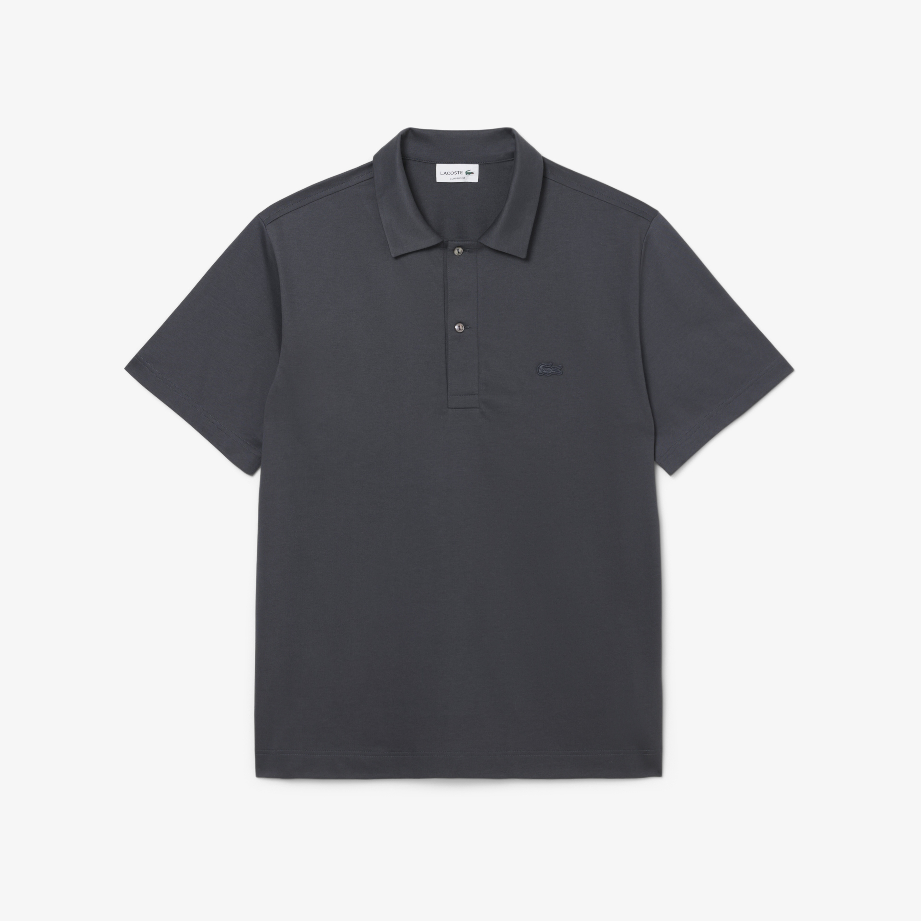 Erkek Classic Fit Koyu Gri Polo