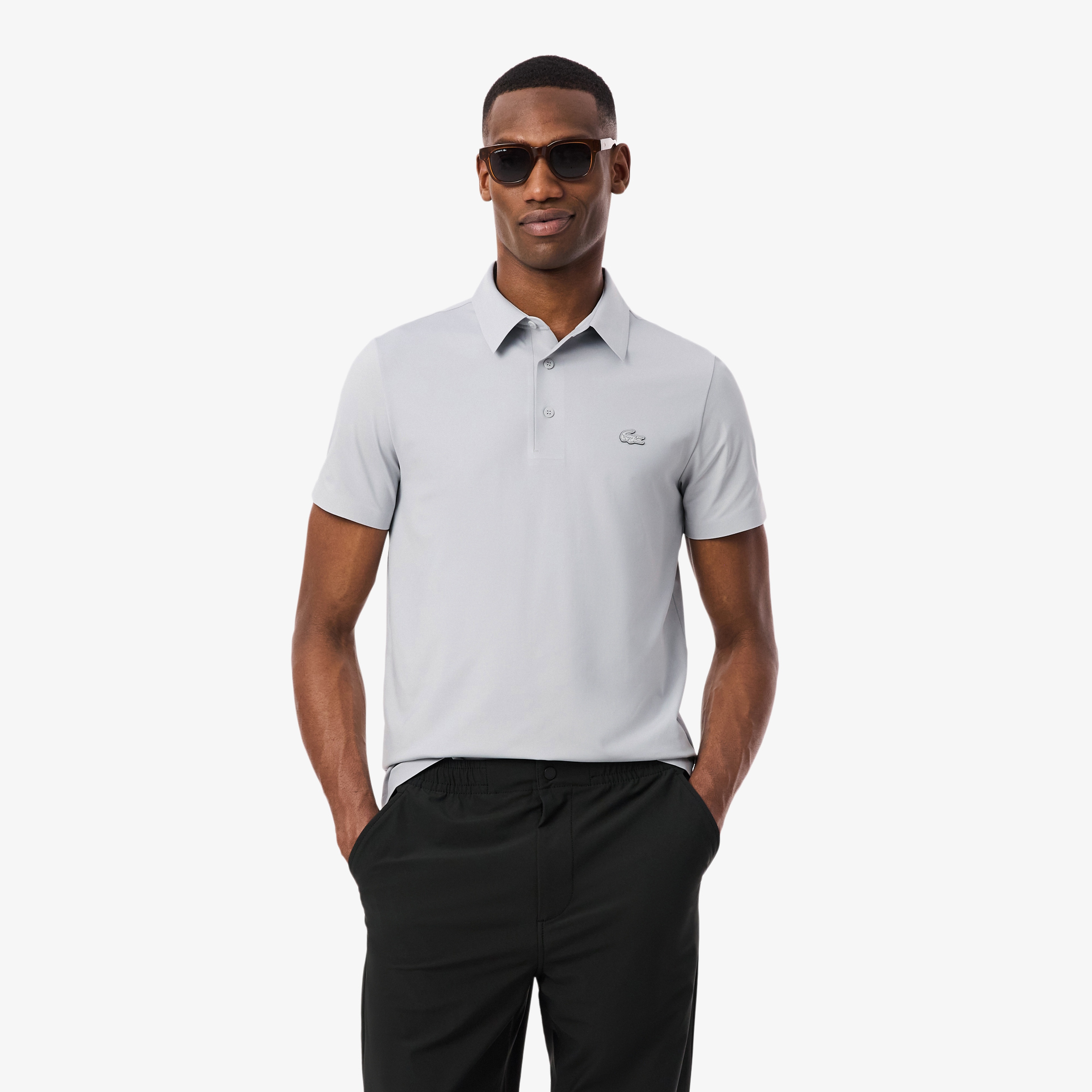 Erkek Regular Fit Gri Polo