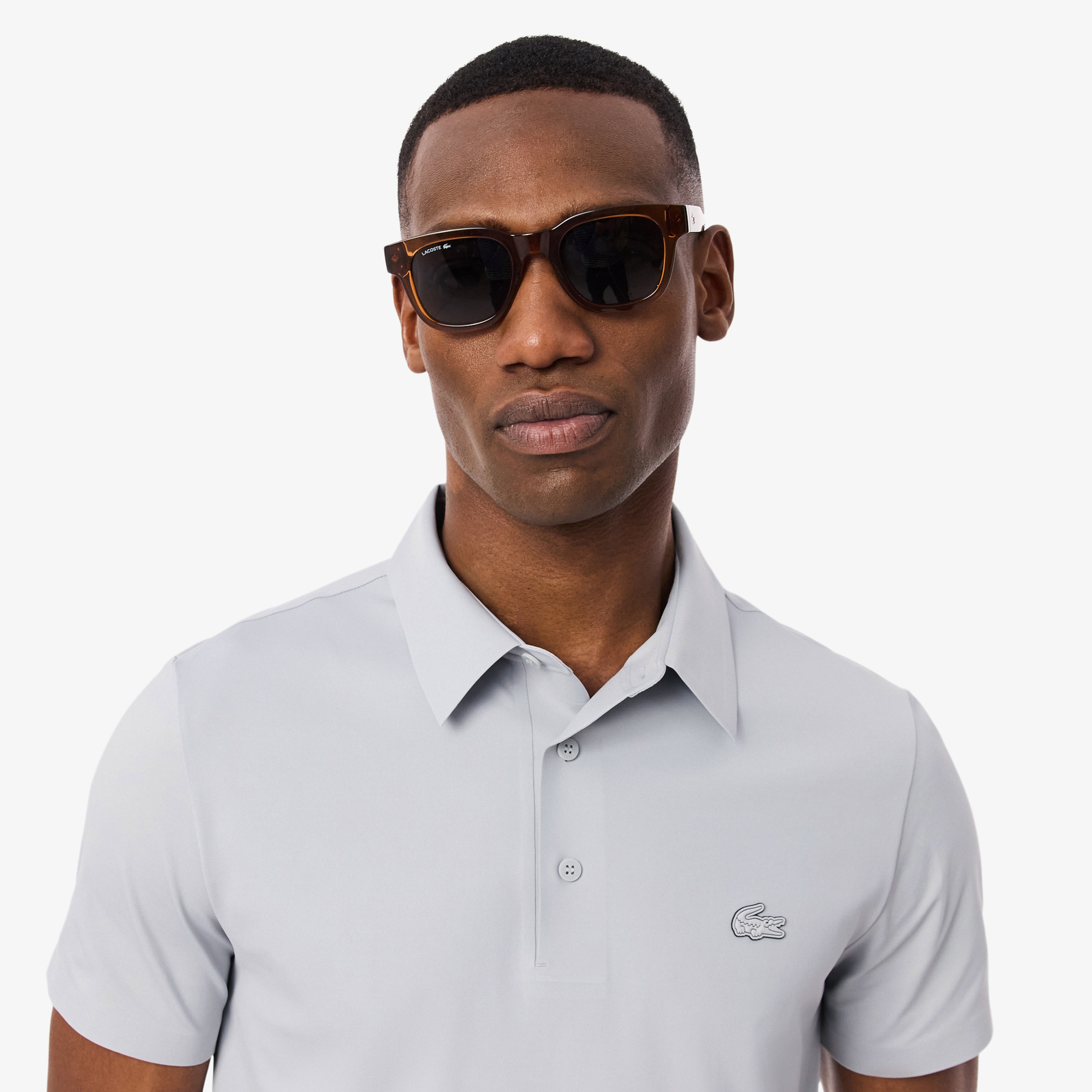 Erkek Regular Fit Gri Polo