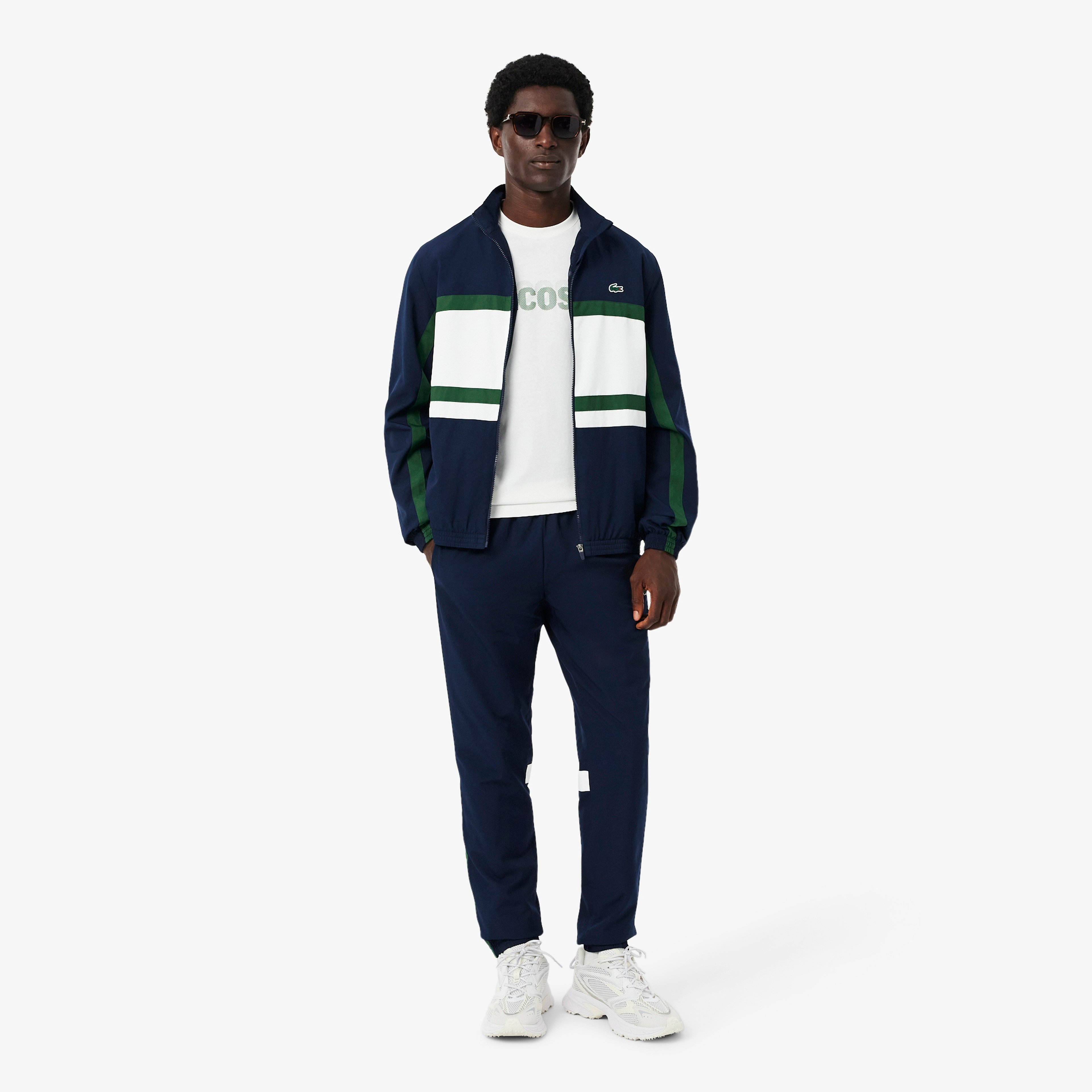 Erkek Regular Fit Renk Bloklu Lacivert Eşofman Takımı