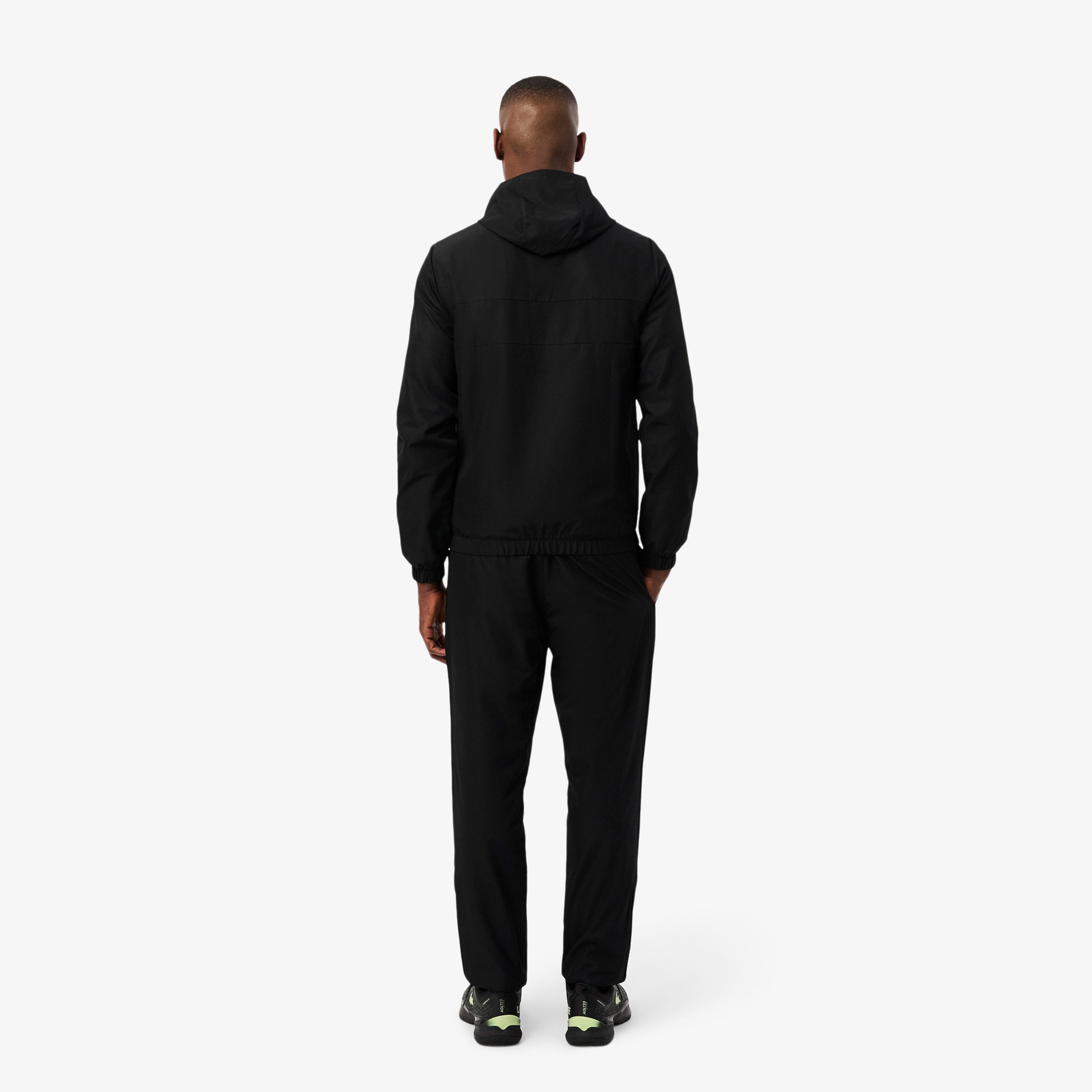 Erkek Regular Fit Kapüşonlu Siyah Eşofman Takımı