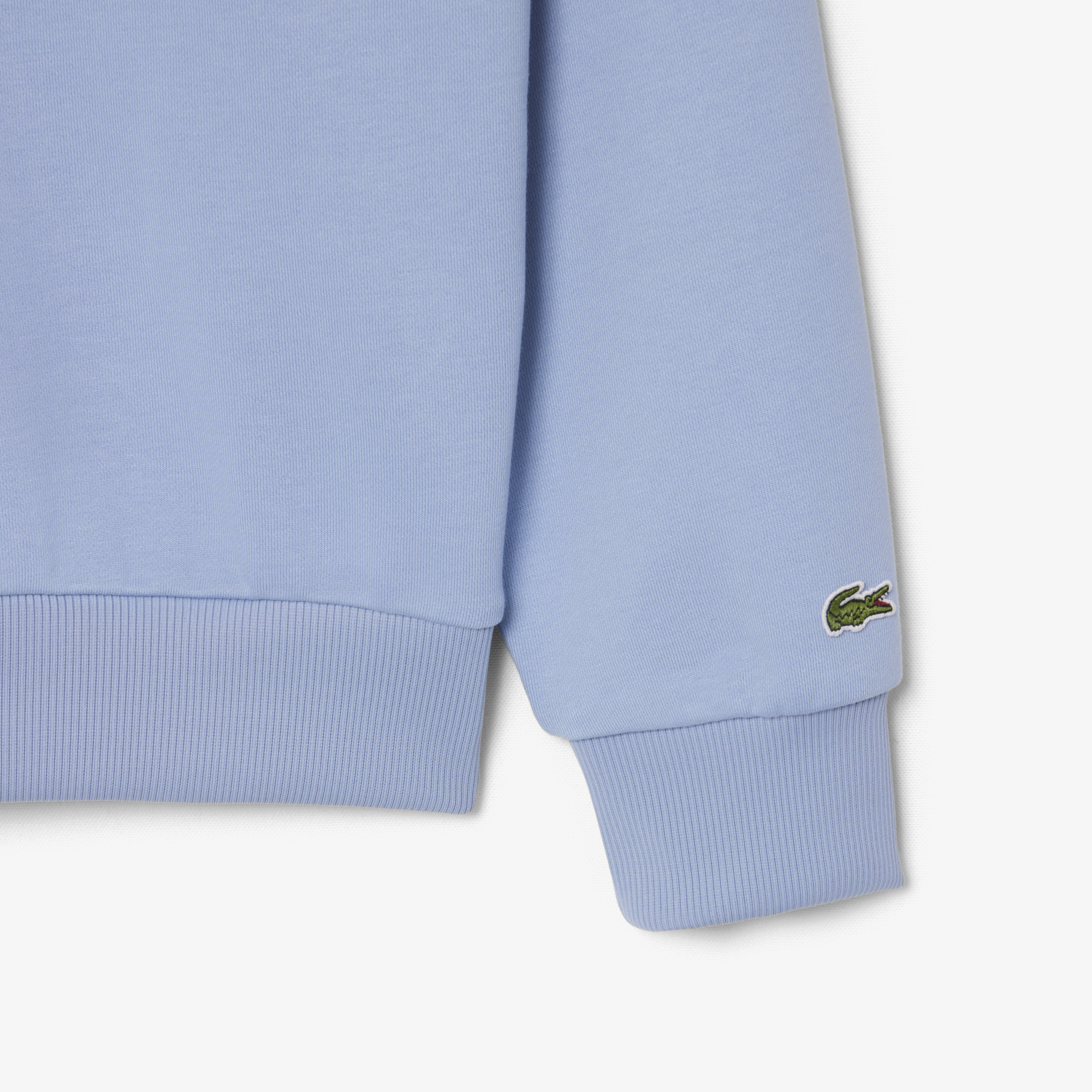 Lacoste Erkek Loose Fit Polo Yaka Mavi Sweatshirt görsel 6