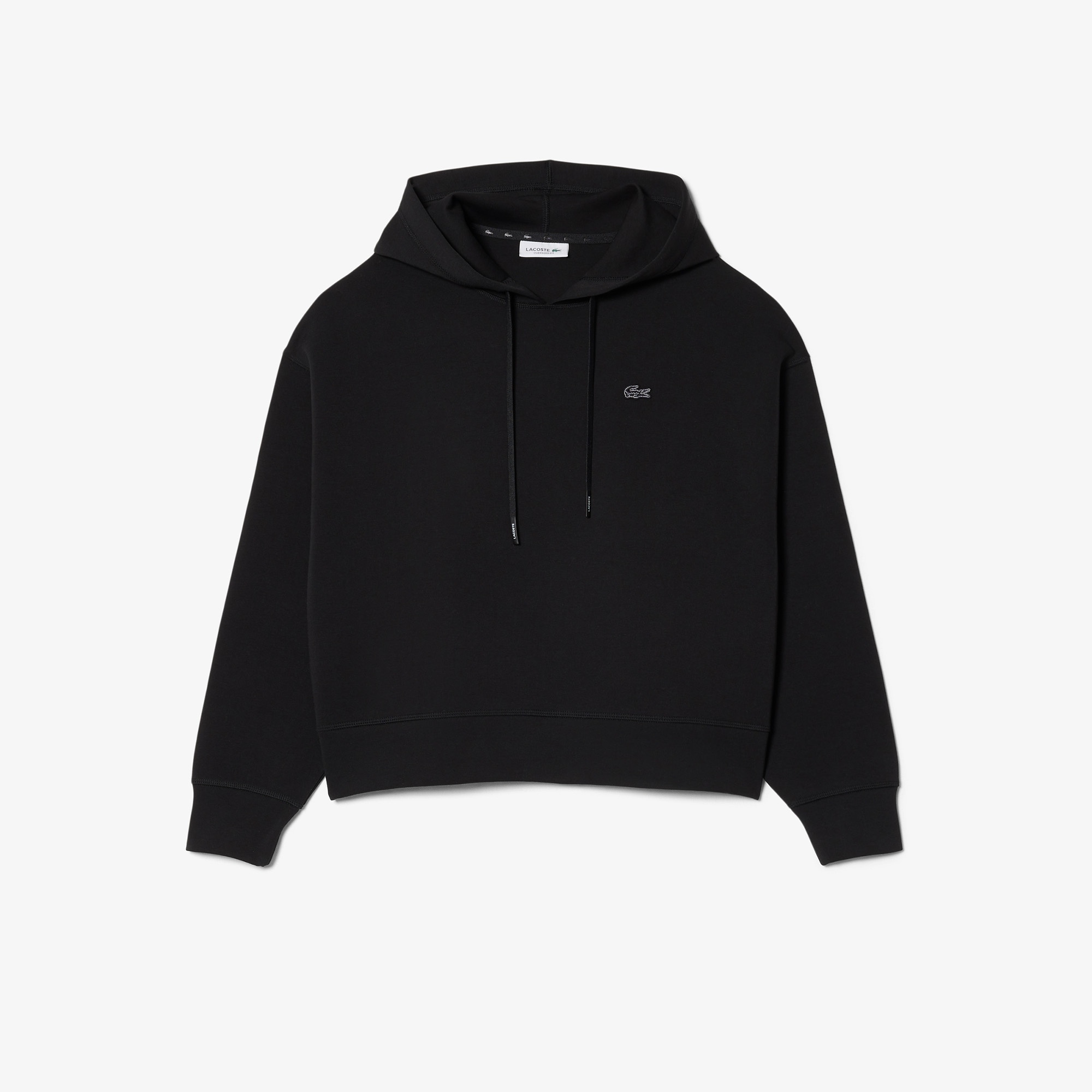 Kadın Oversize Fit Kapüşonlu Siyah Sweatshirt