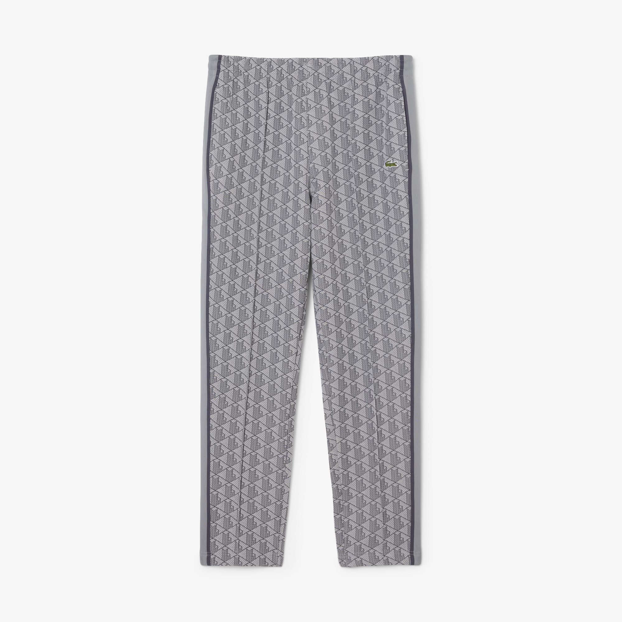 Lacoste Erkek Regular Fit Monogram Gri Eşofman Altı görsel 4