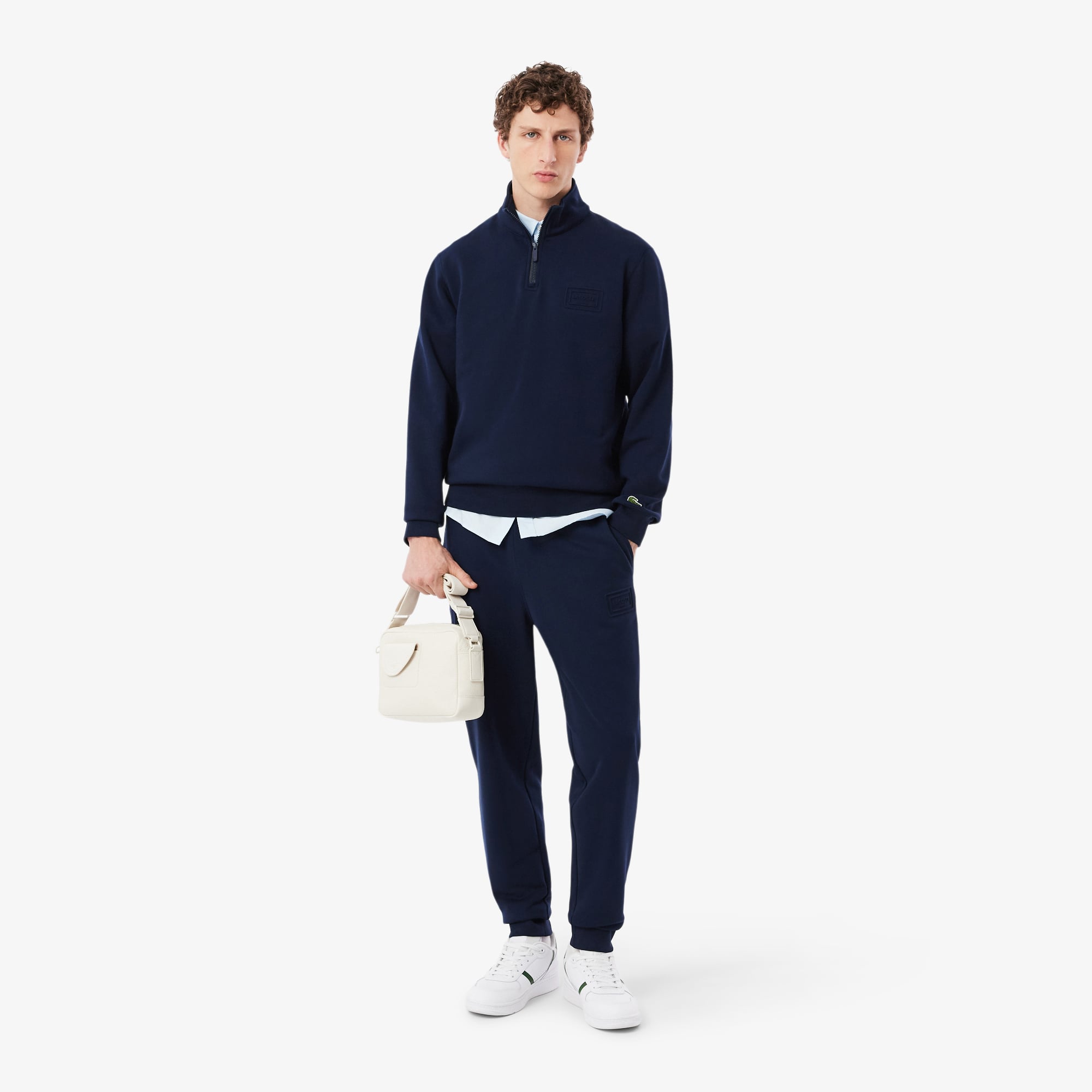 Lacoste Unisex Tapered Fit Lacivert Eşofman Altı görsel 8