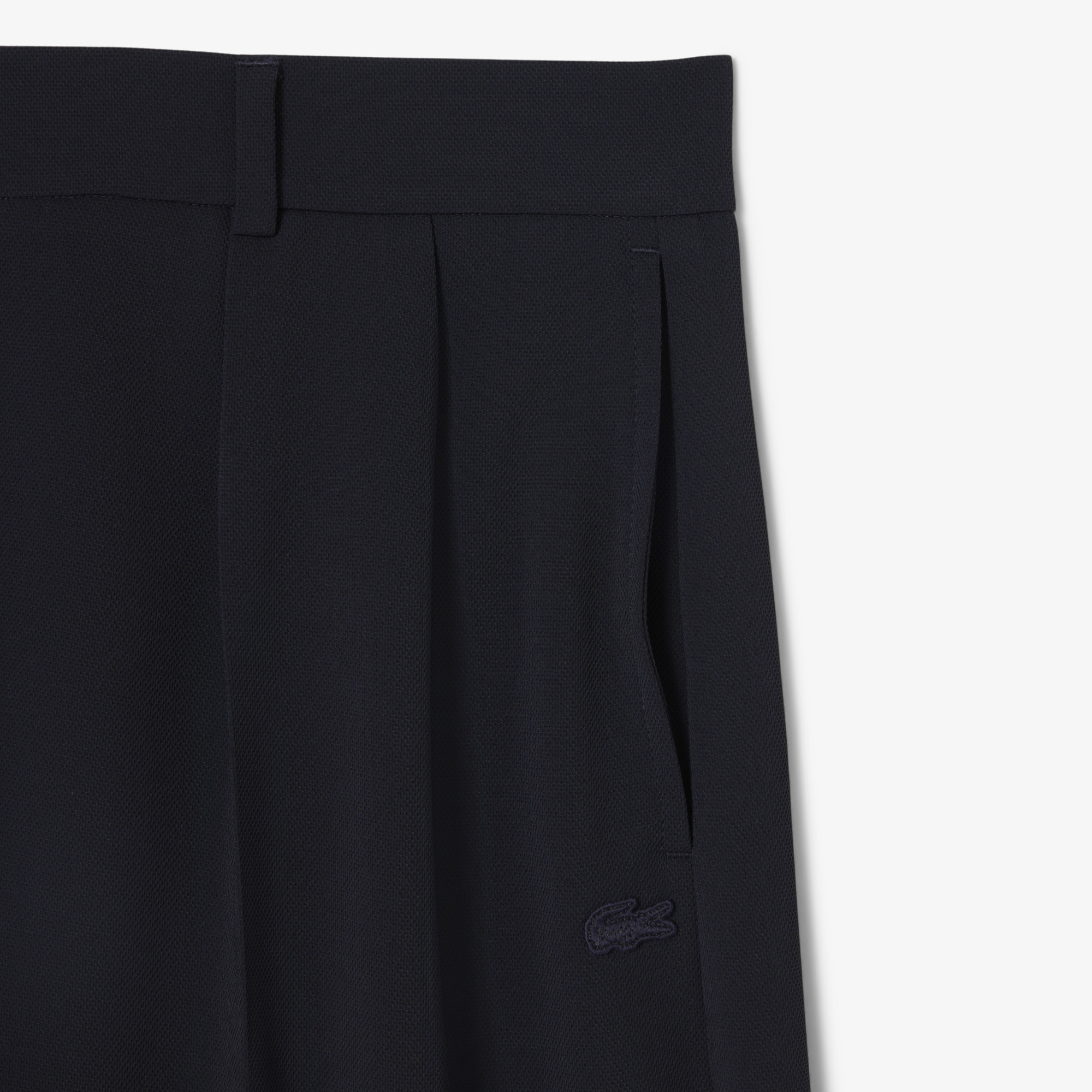 Lacoste Kadın Oversize Fit Lacivert Pantolon görsel 6