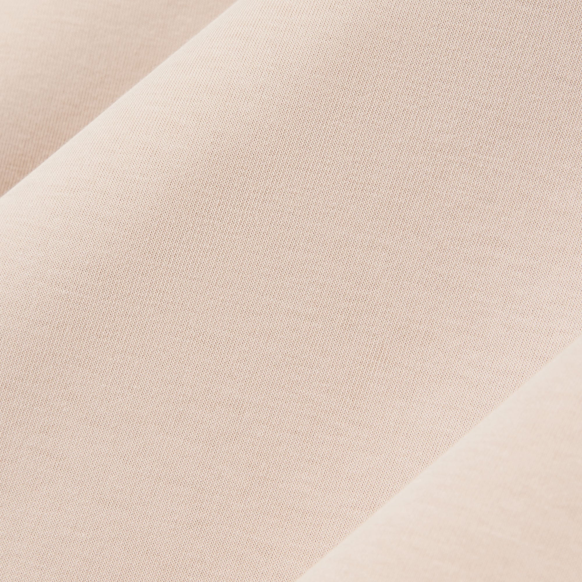 Kadın Oversize Fit Bisiklet Yaka Bej Sweatshirt