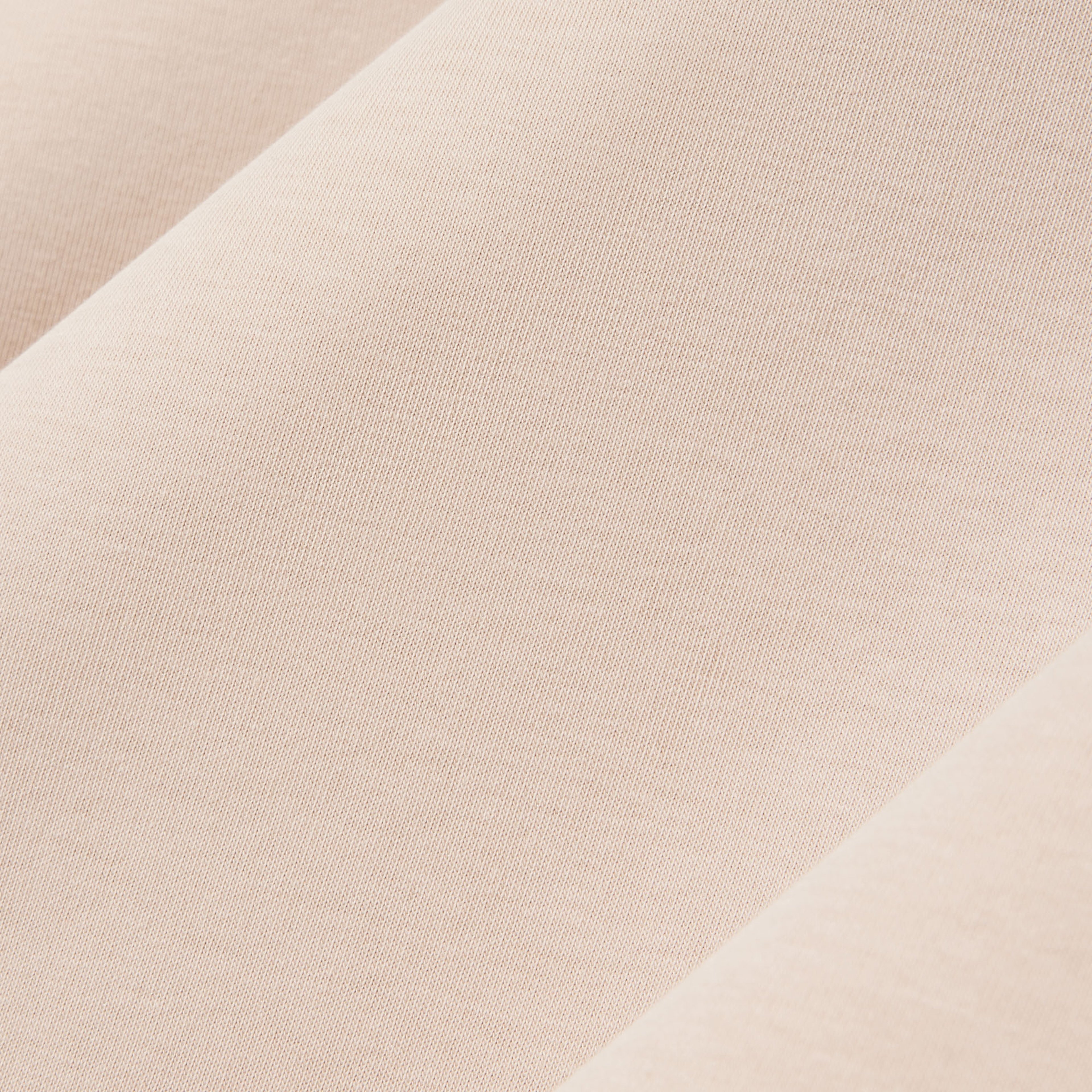 Kadın Oversize Fit Bisiklet Yaka Bej Sweatshirt