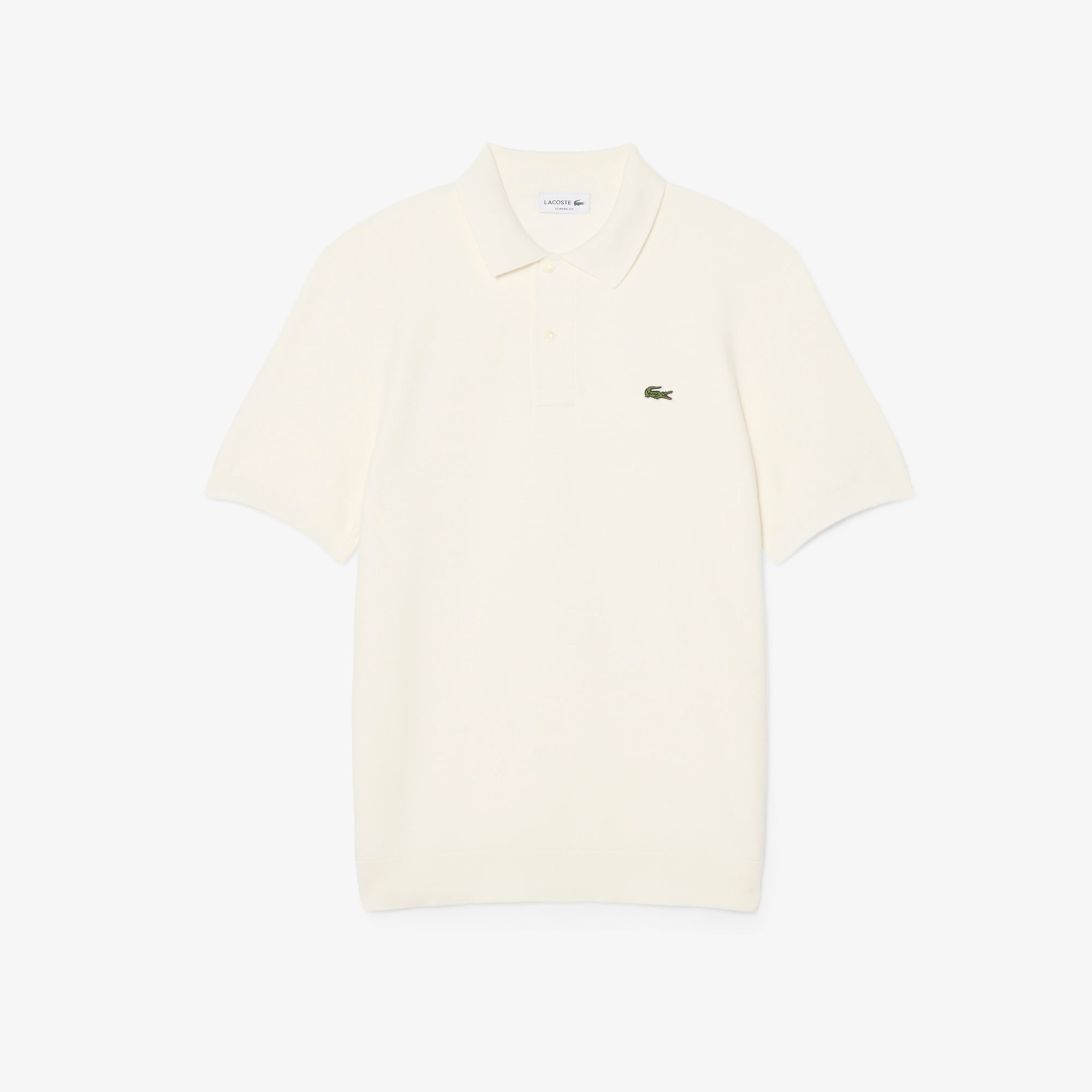 Erkek Classic Fit Kısa Kollu Polo Yaka Krem Triko