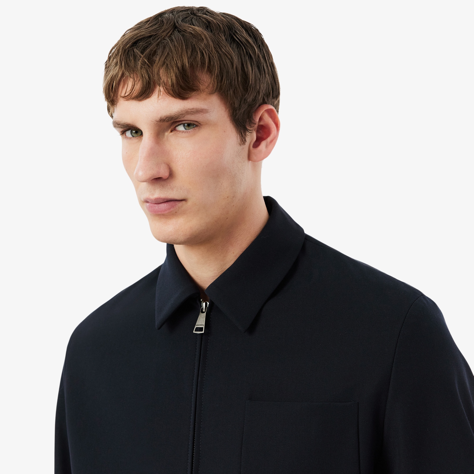 Erkek Fermuarlı Lacivert Ceket