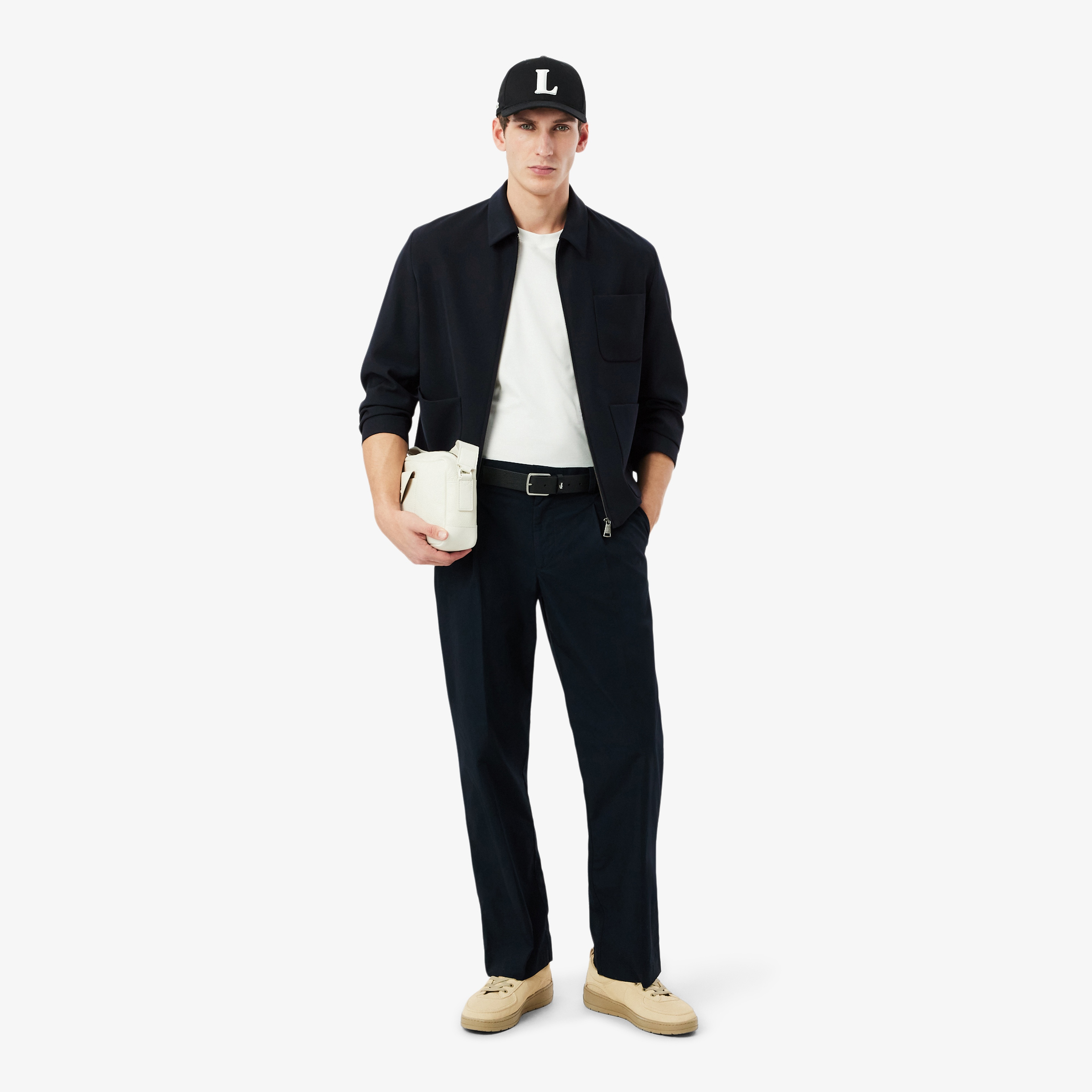 Erkek Fermuarlı Lacivert Ceket