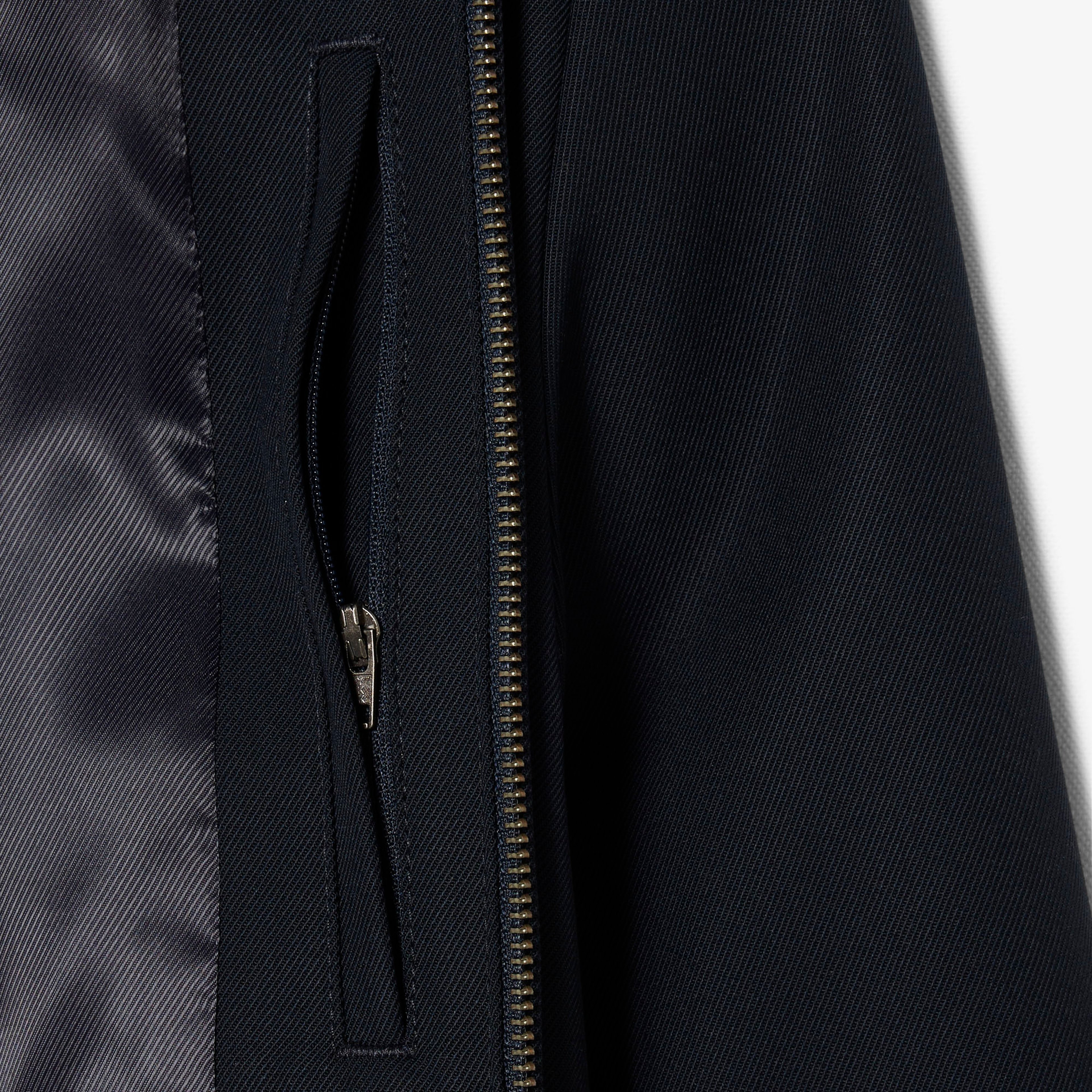 Erkek Fermuarlı Lacivert Ceket