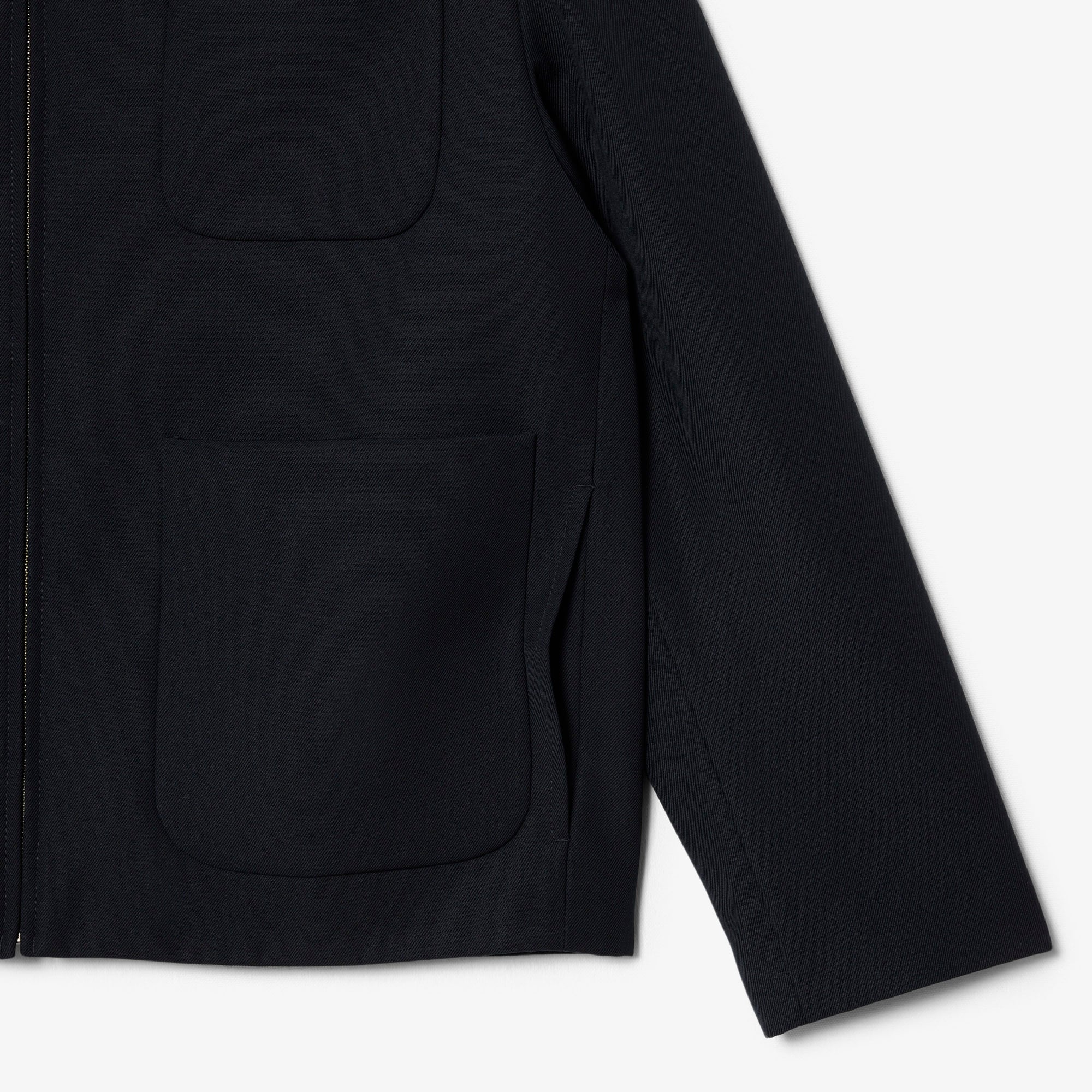 Lacoste Erkek Fermuarlı Lacivert Ceket görsel 6