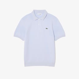 Erkek Classic Fit Kısa Kollu Polo Yaka Açık Mavi Triko Mavi