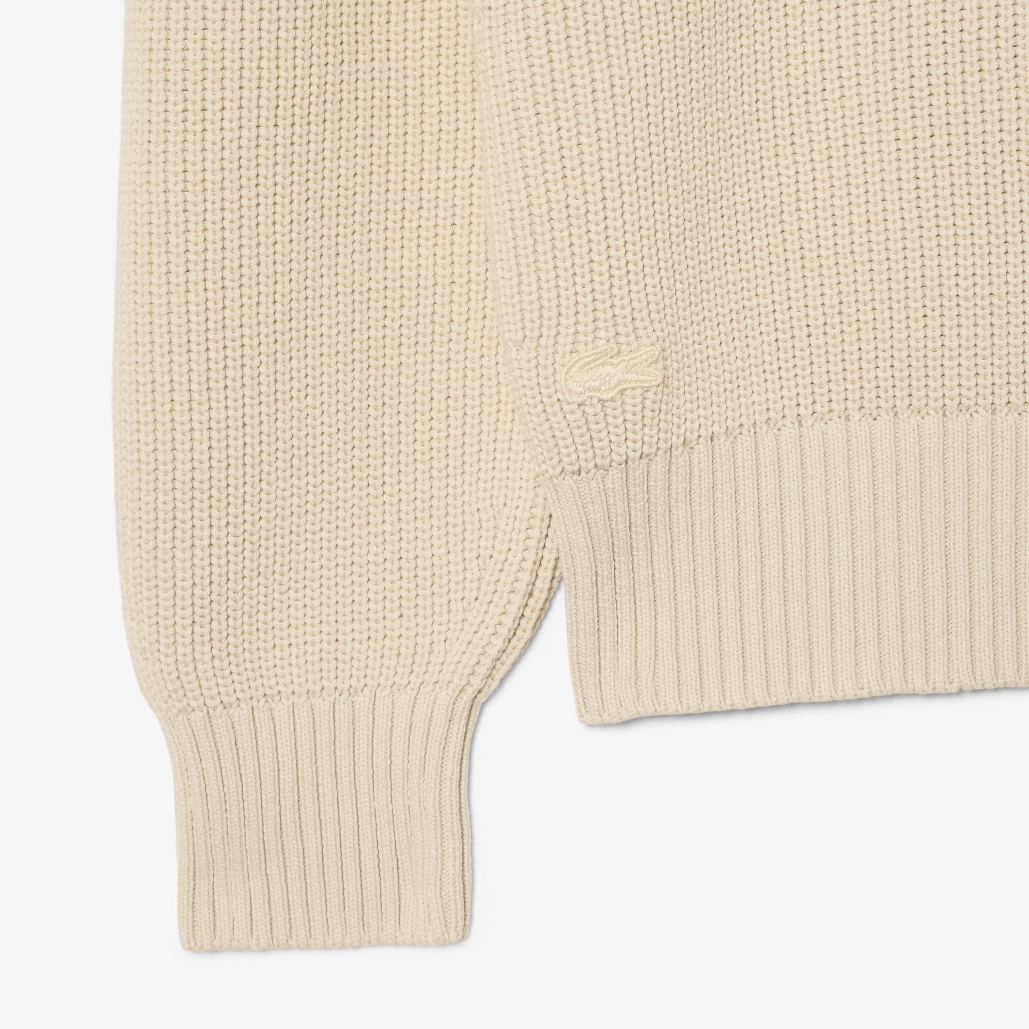 Erkek Relaxed Fit Polo Yaka Bej Kazak