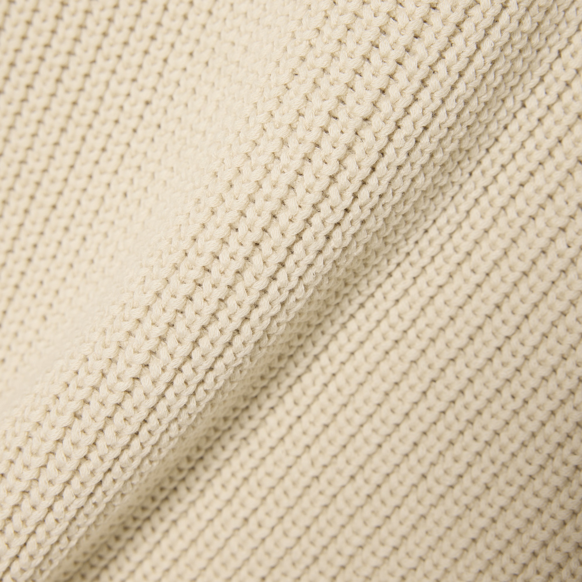 Erkek Relaxed Fit Polo Yaka Bej Kazak