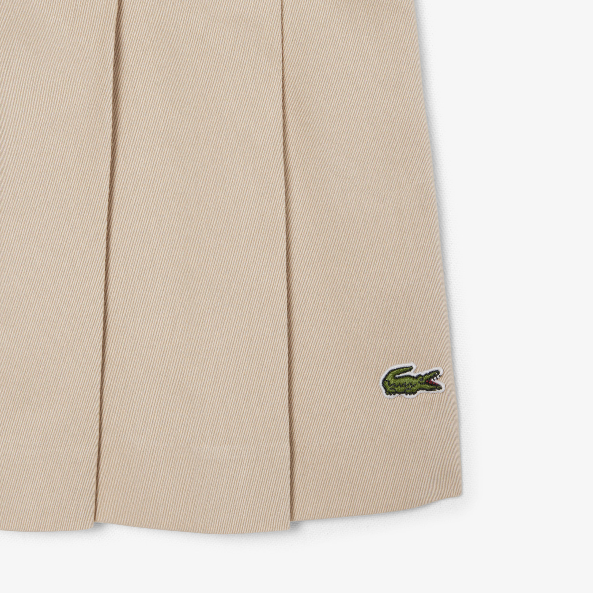Lacoste Kadın Flare Fit Bej Etek görsel 7