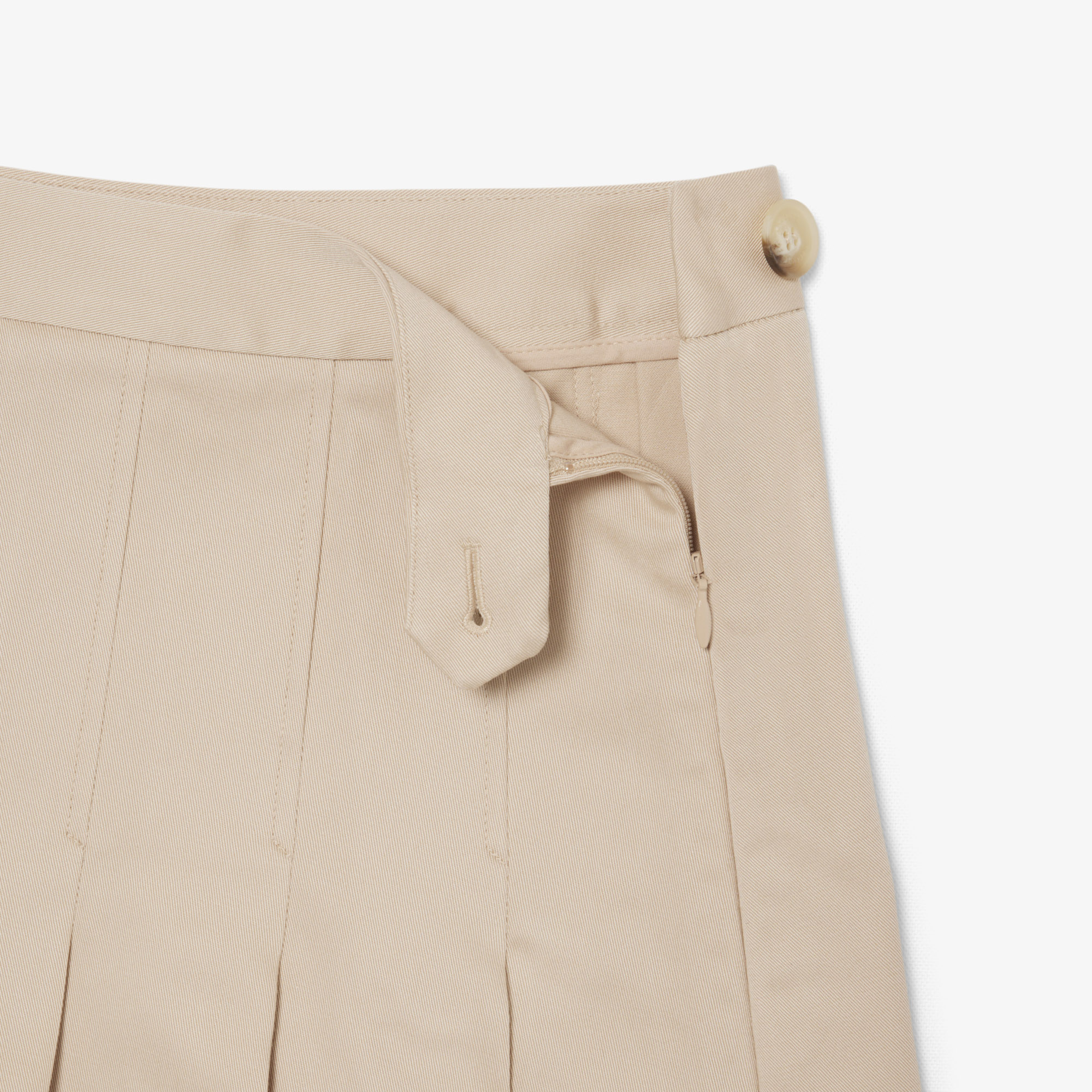 Lacoste Kadın Flare Fit Bej Etek görsel 6