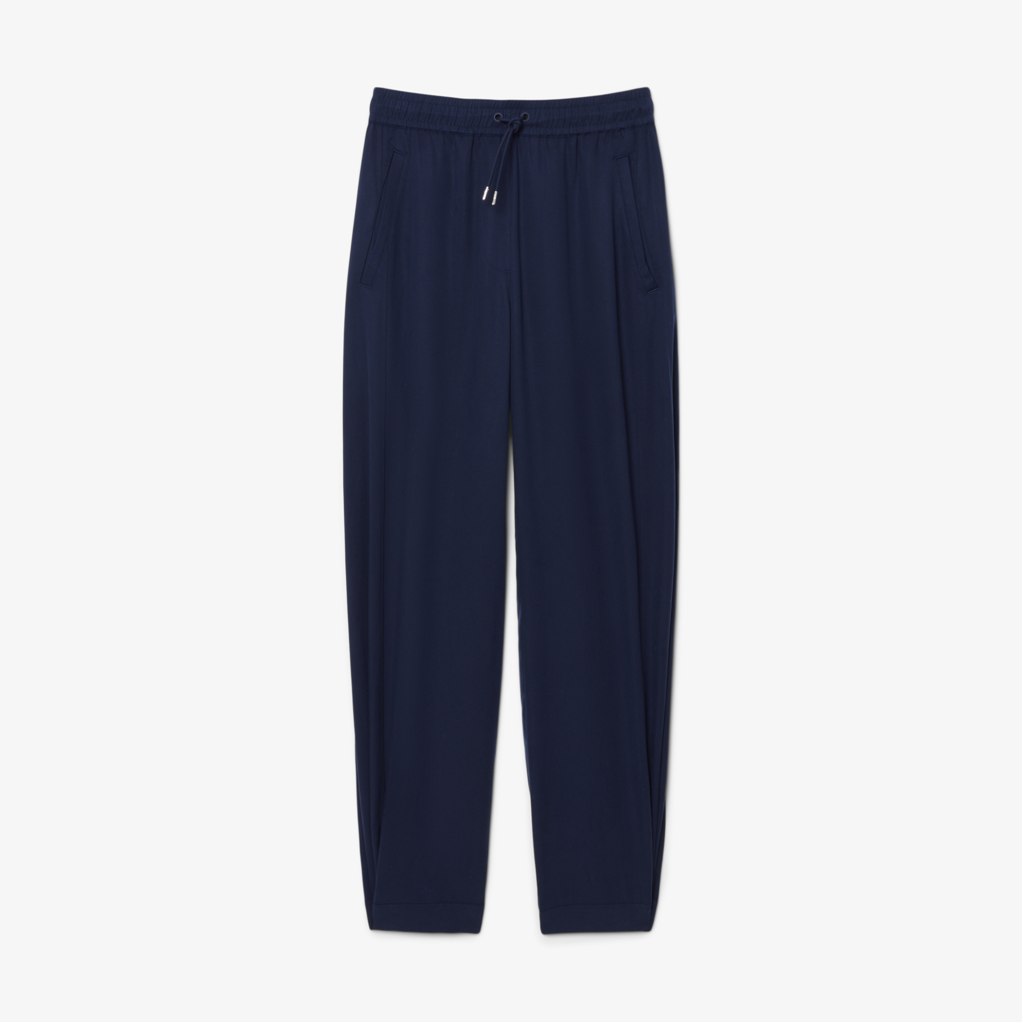 Lacoste Kadın Oversize Fit Lacivert Pantolon görsel 4