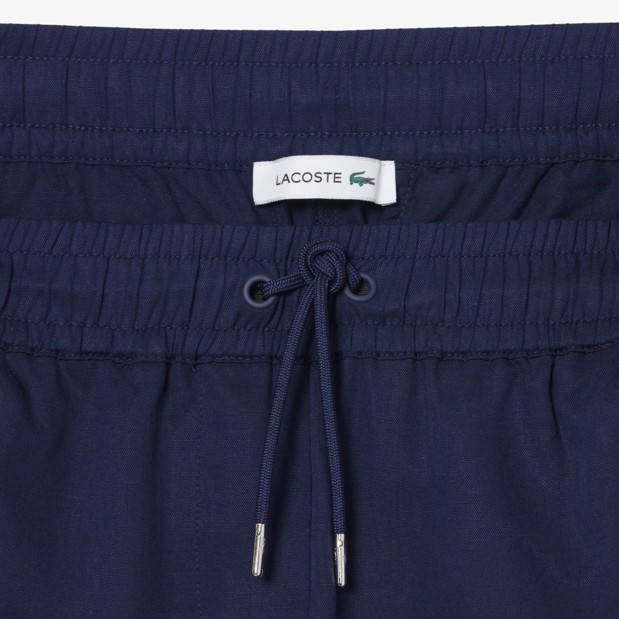 Lacoste Kadın Oversize Fit Lacivert Pantolon görsel 7