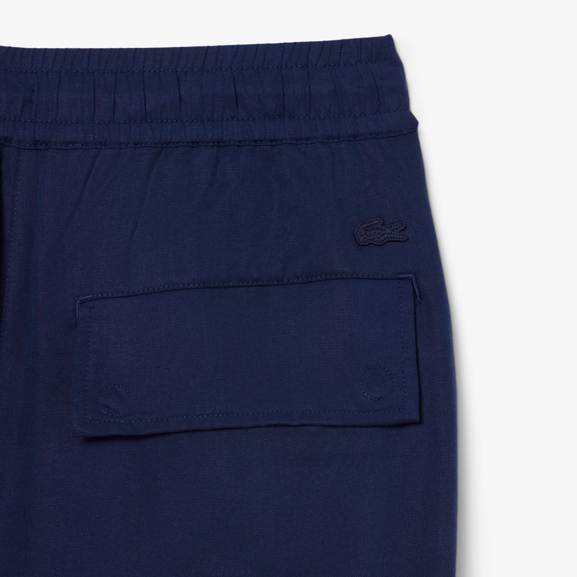Lacoste Kadın Oversize Fit Lacivert Pantolon görsel 8
