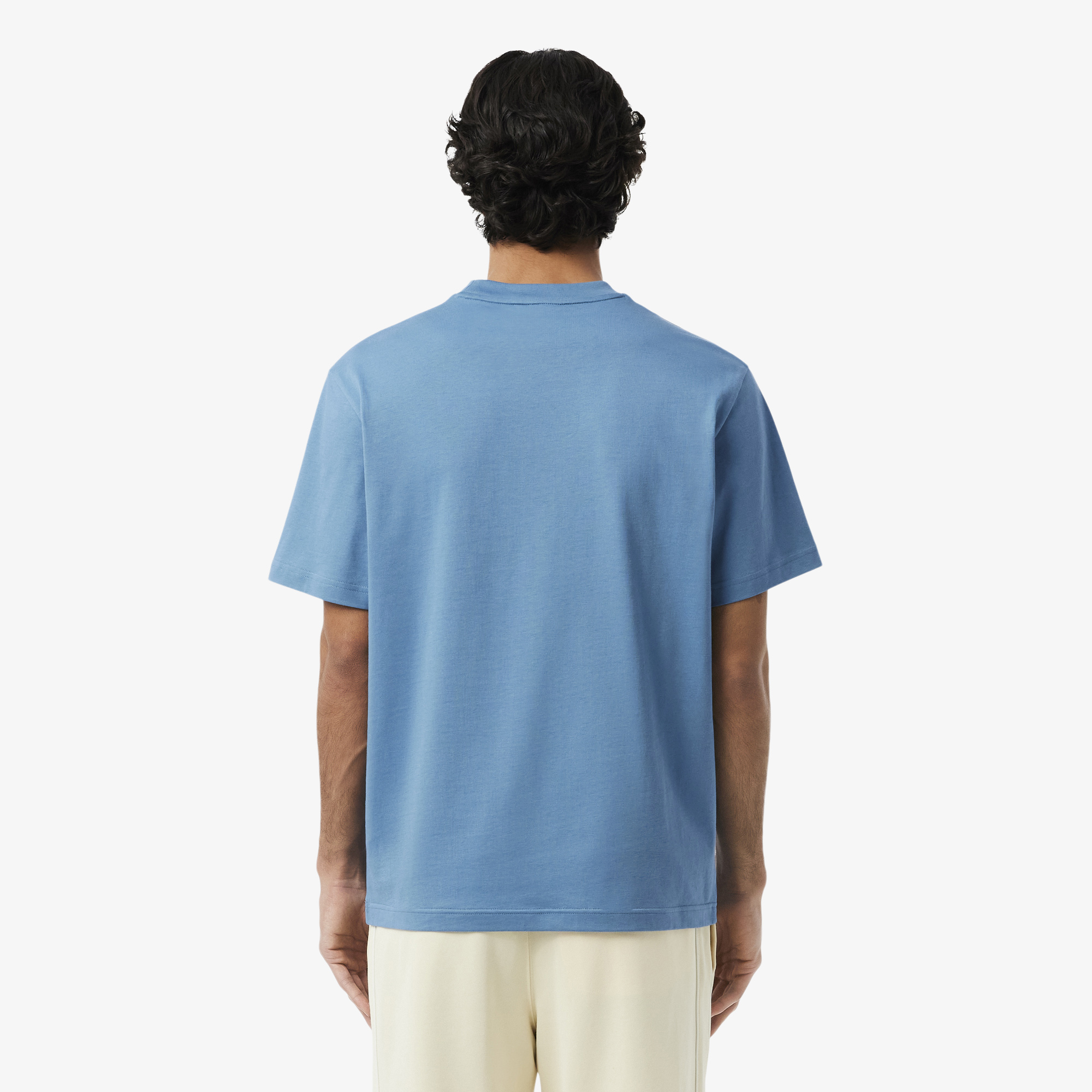 Erkek Classic Fit Bisiklet Yaka Mavi T-Shirt TH7318.JBK | Lacoste