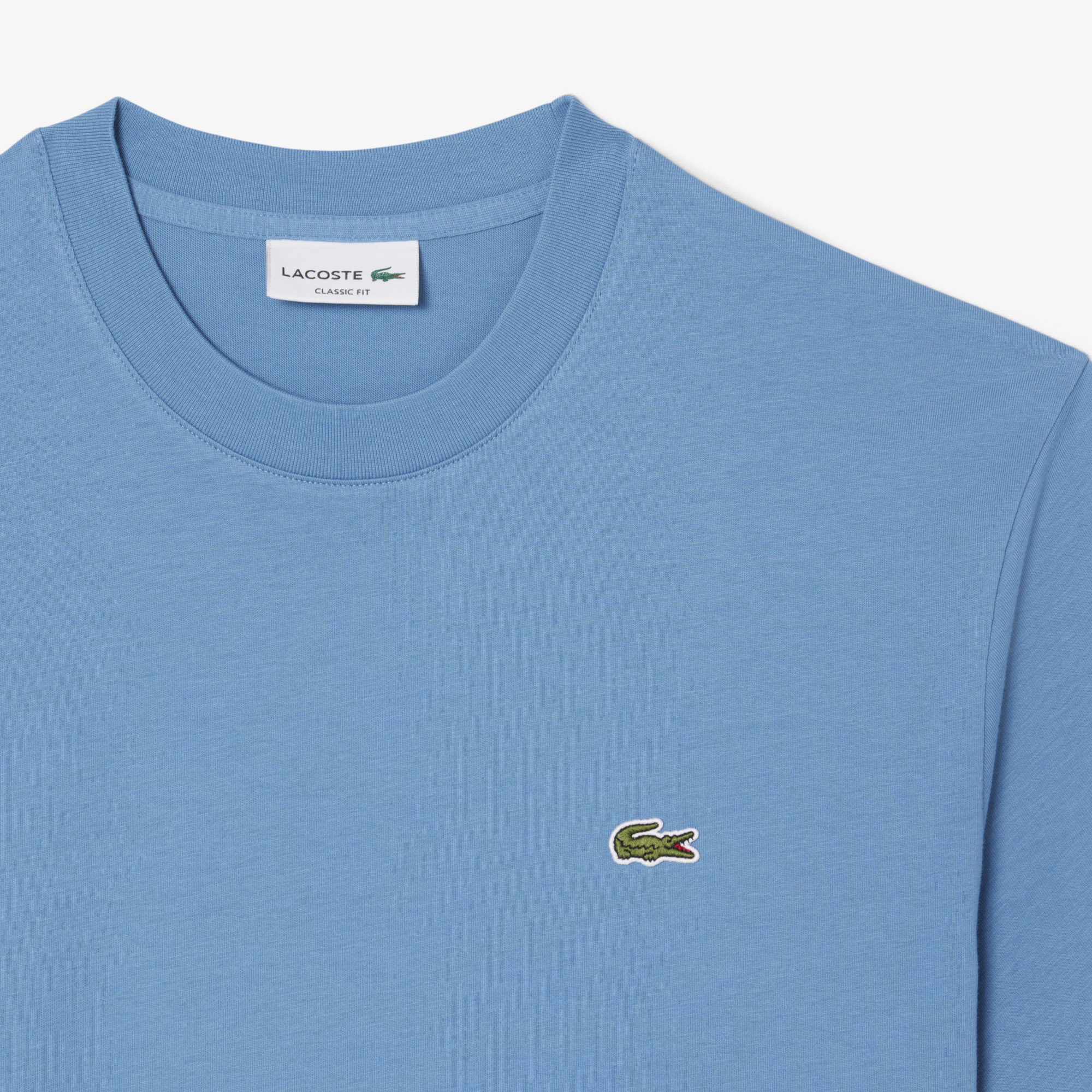 Erkek Classic Fit Bisiklet Yaka Mavi T-Shirt TH7318.JBK | Lacoste