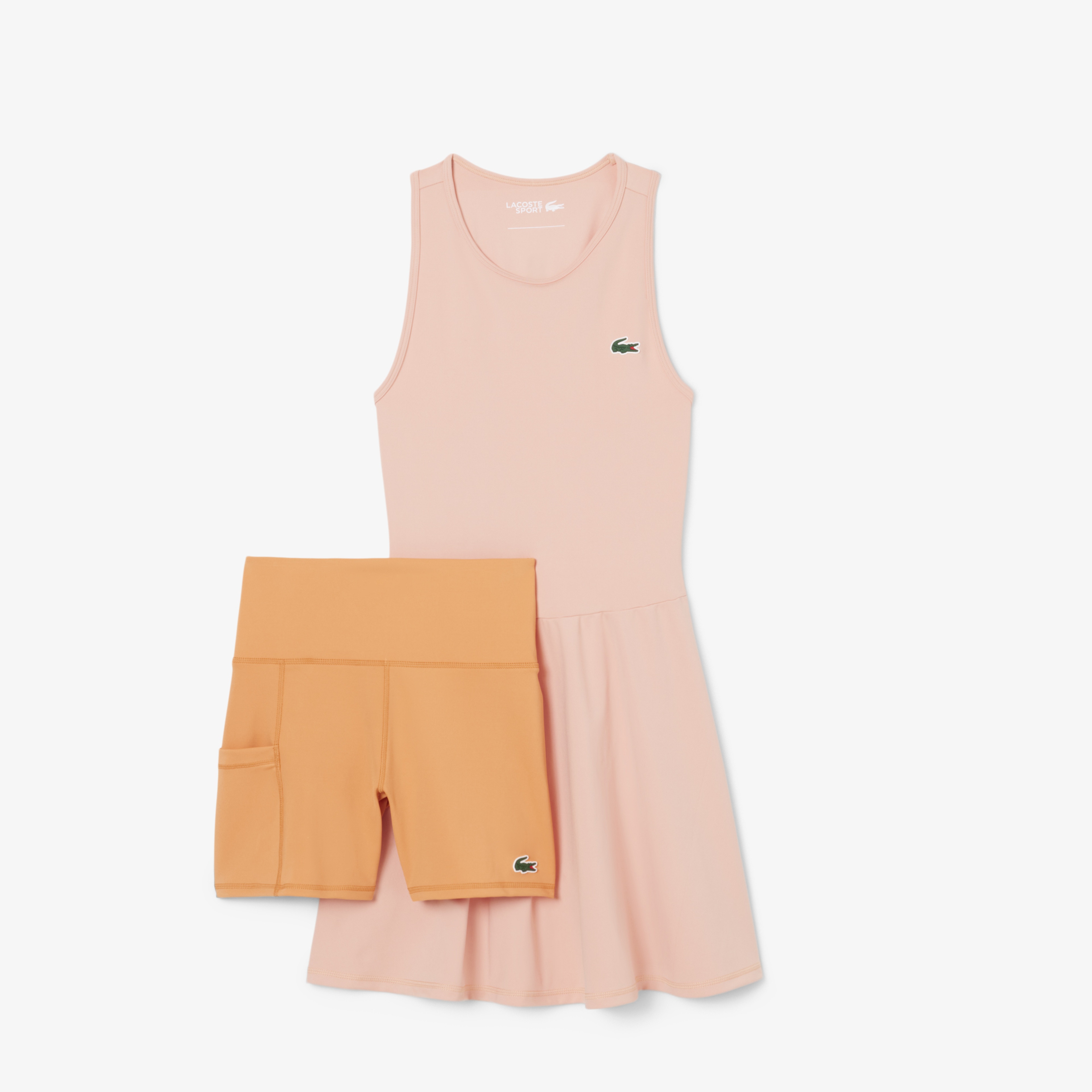 Kadın Kolsuz Bisiklet Yaka Ultra Dry Pembe Elbise