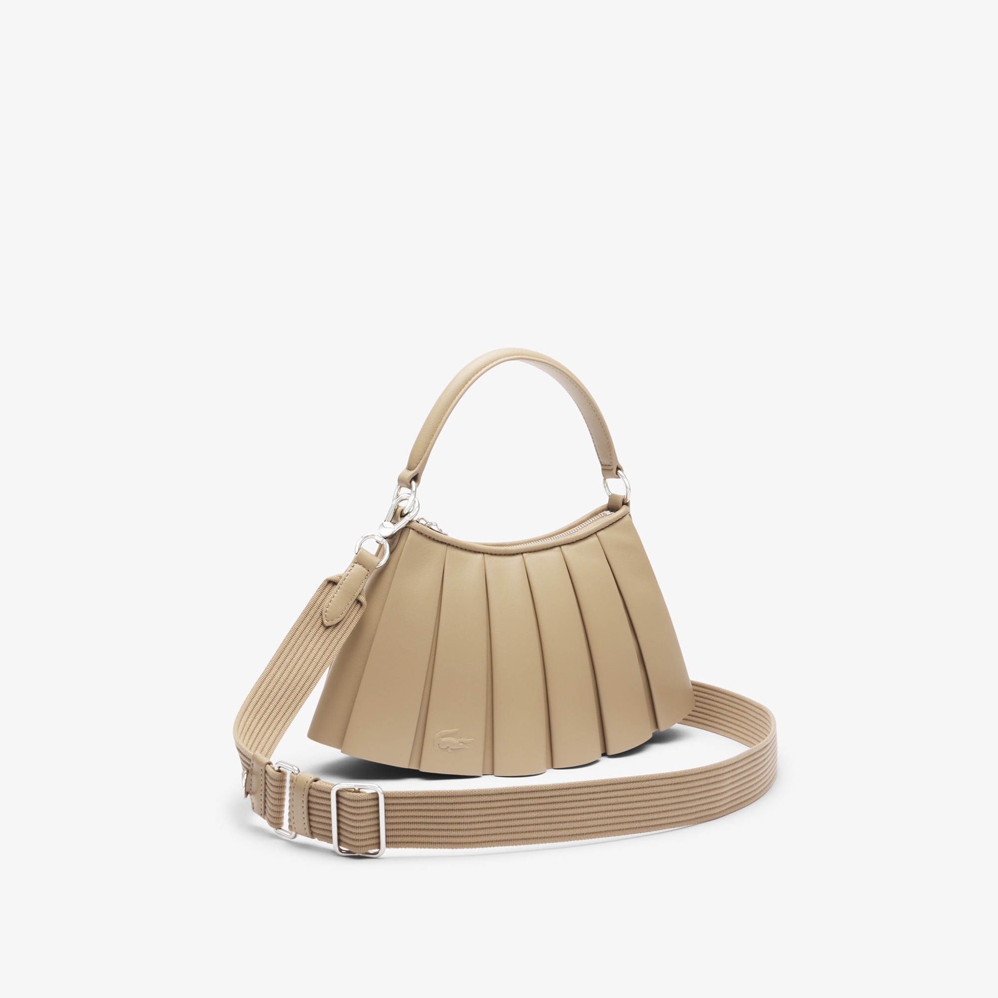 Small Lenglen Kadın Deri Bej Omuz Çantası