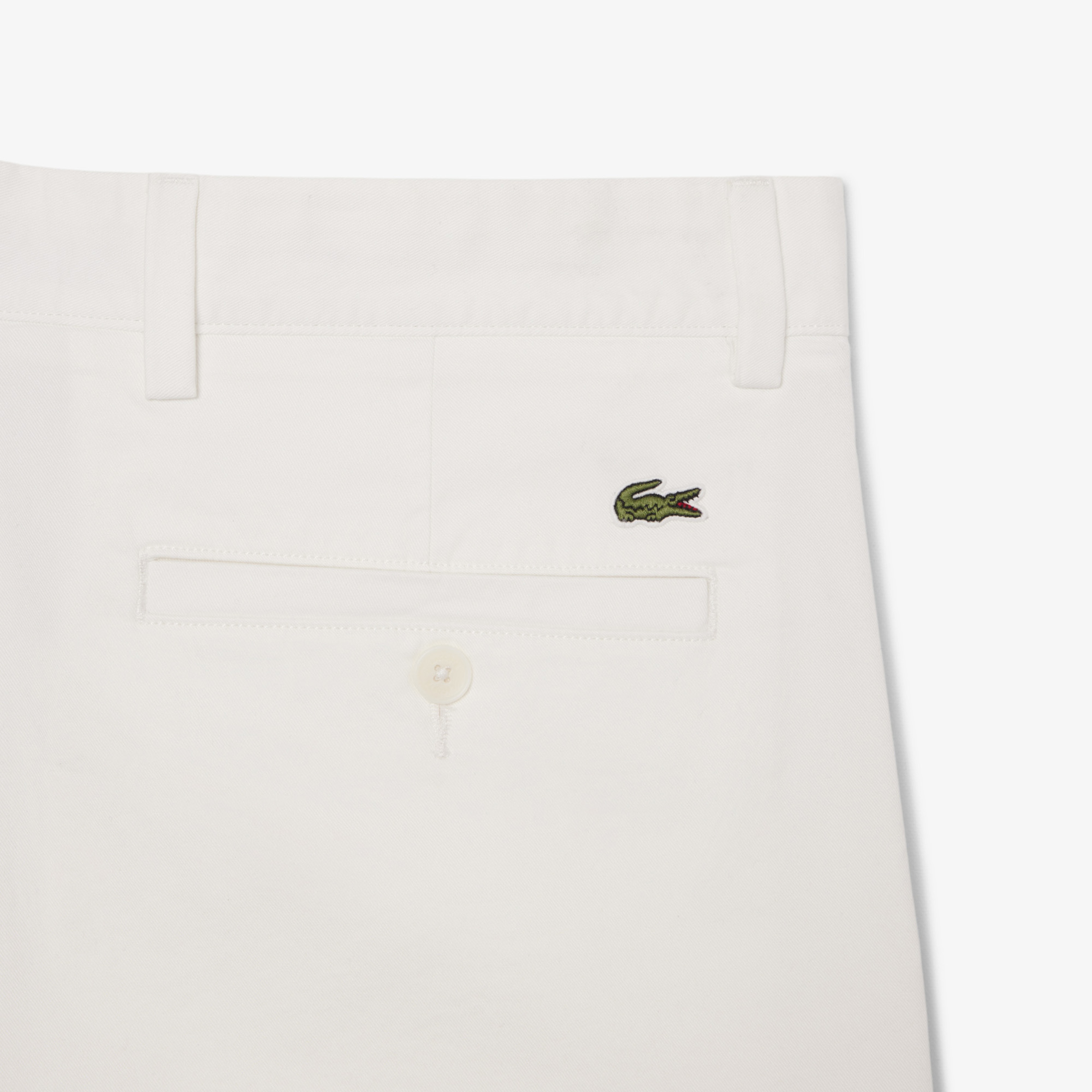 Erkek Slim Fit Beyaz Bermuda Şort