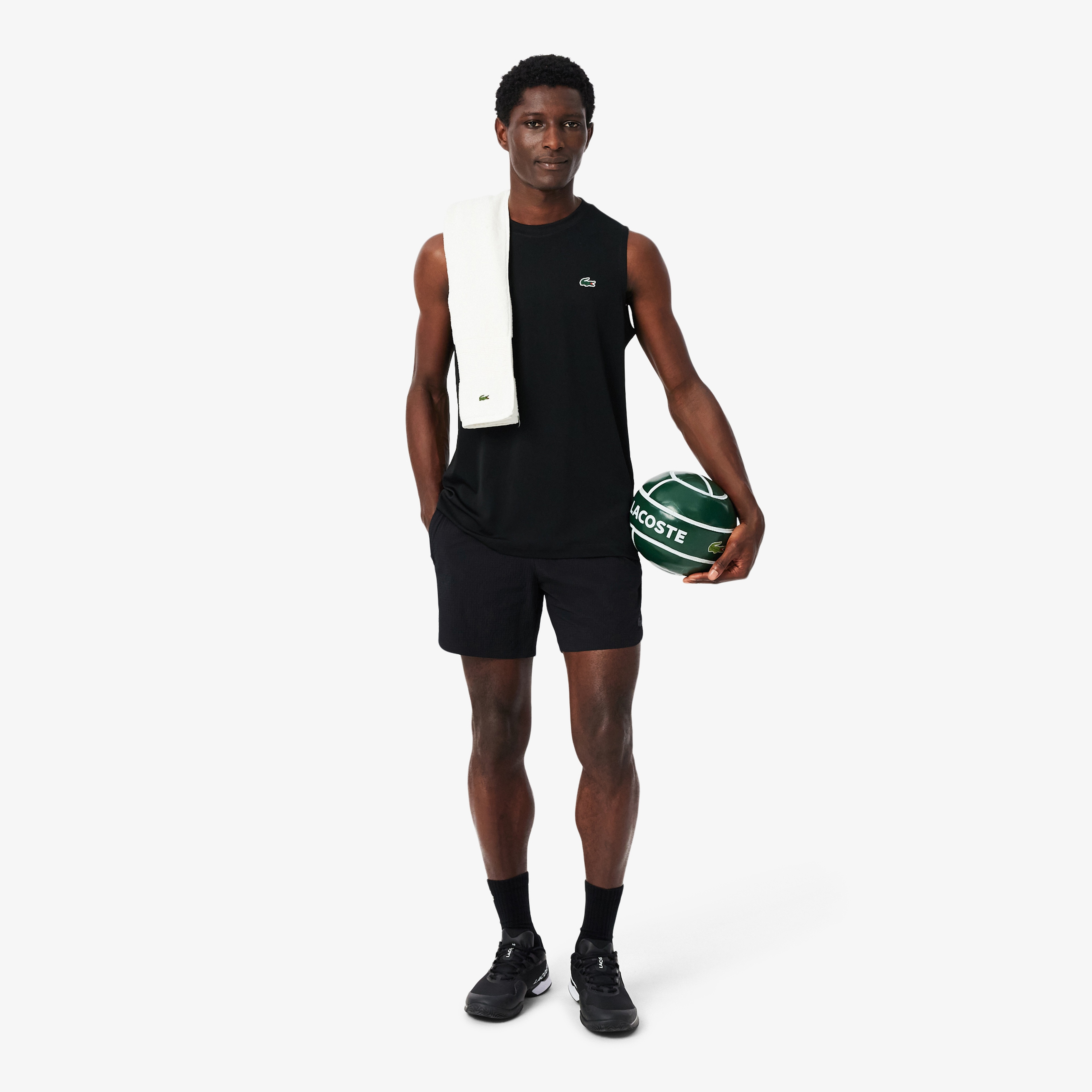 Erkek Relaxed Fit Siyah Şort