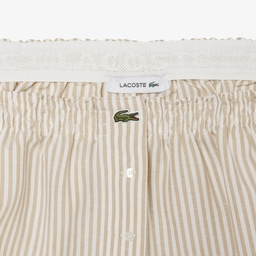 Kadın Oversize Fit Krem Şort Krem