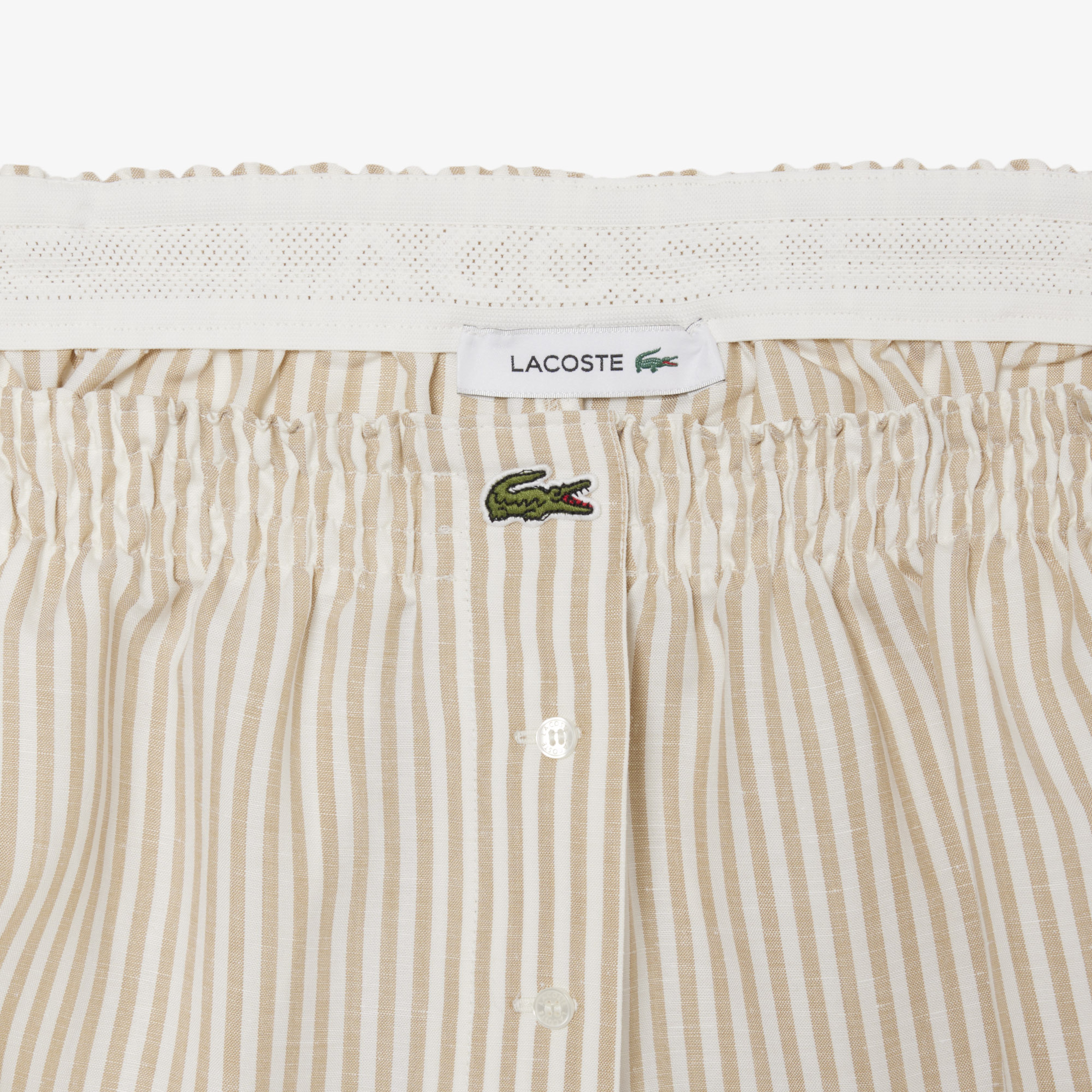 Kadın Oversize Fit Krem Şort