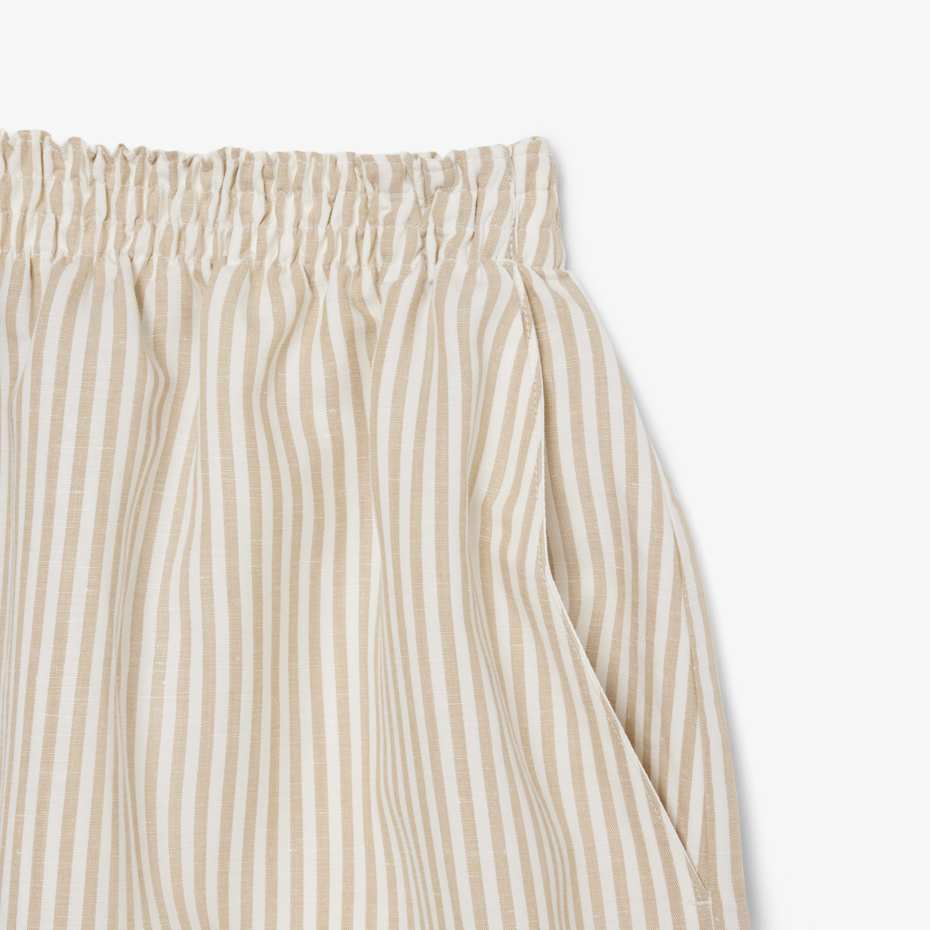 Kadın Oversize Fit Krem Şort